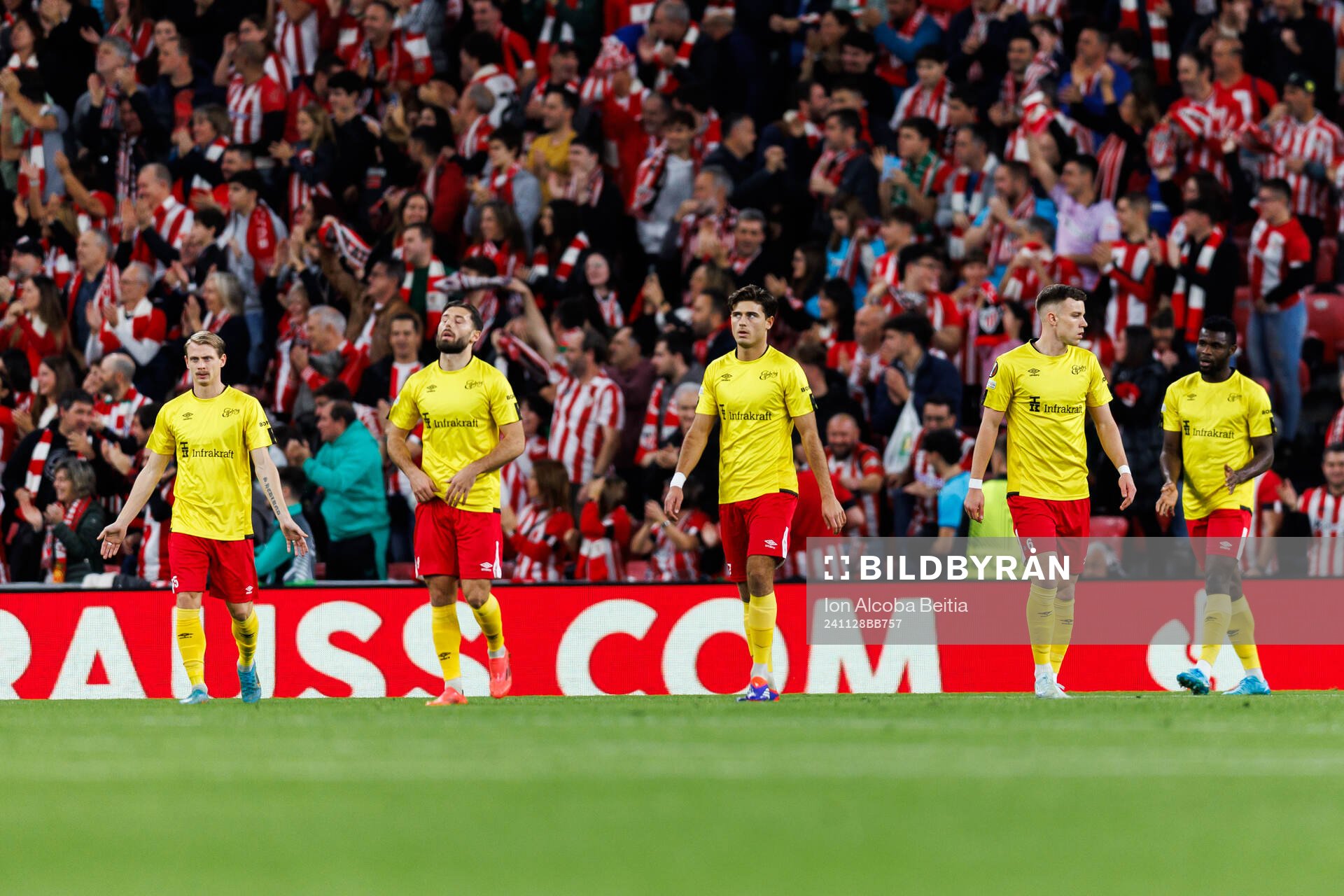 Players of Elfsborg look dejected