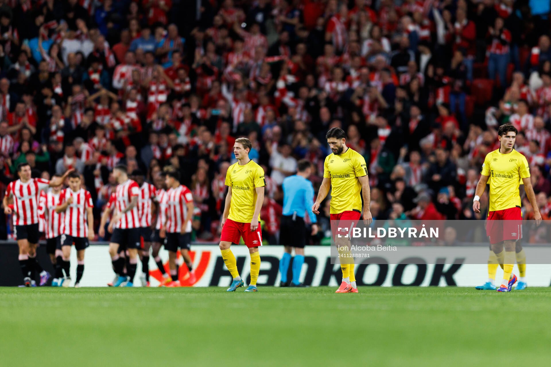 Players of Elfsborg look dejected