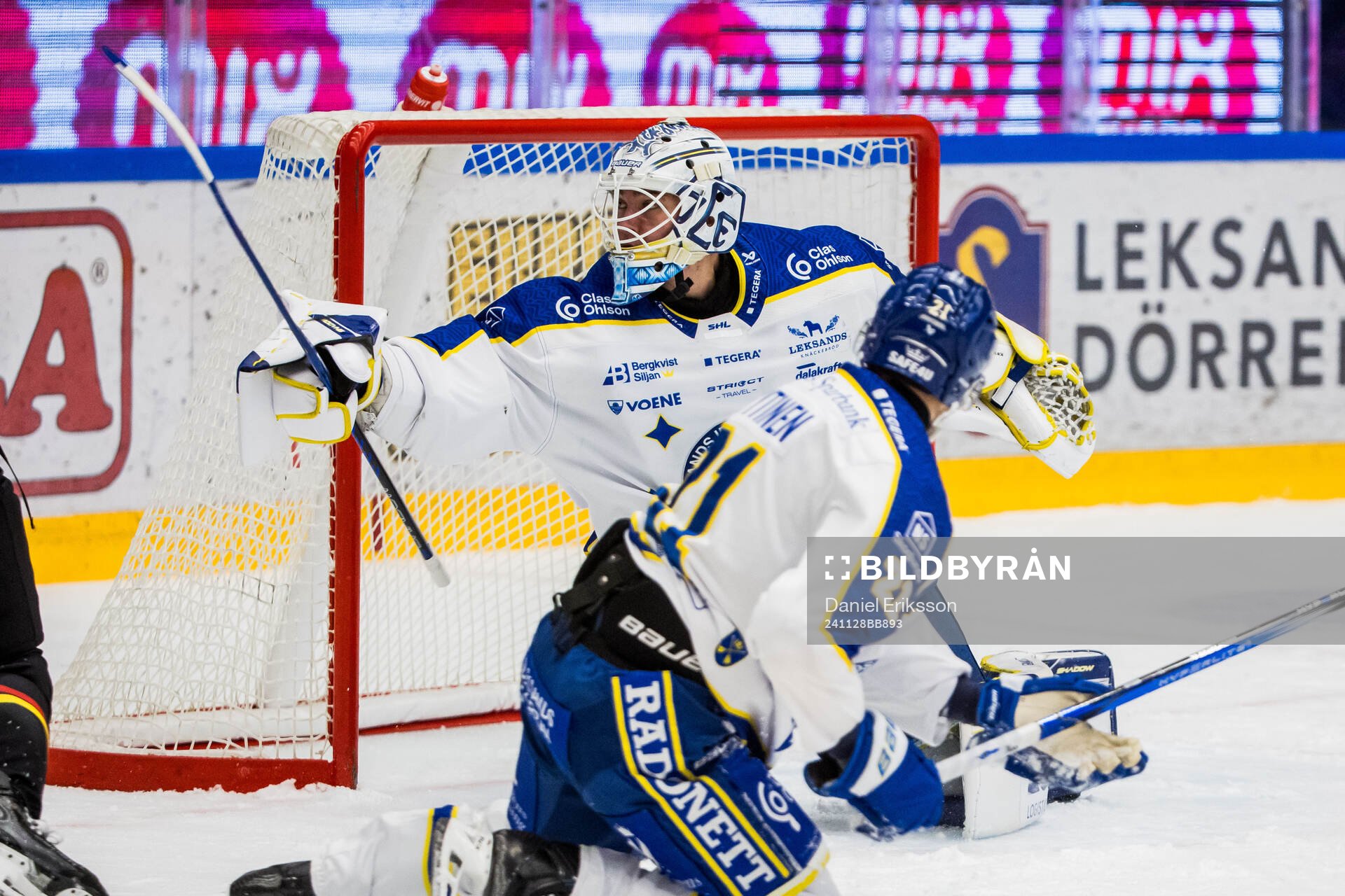 Leksands målvakt Marcus Gidlöf