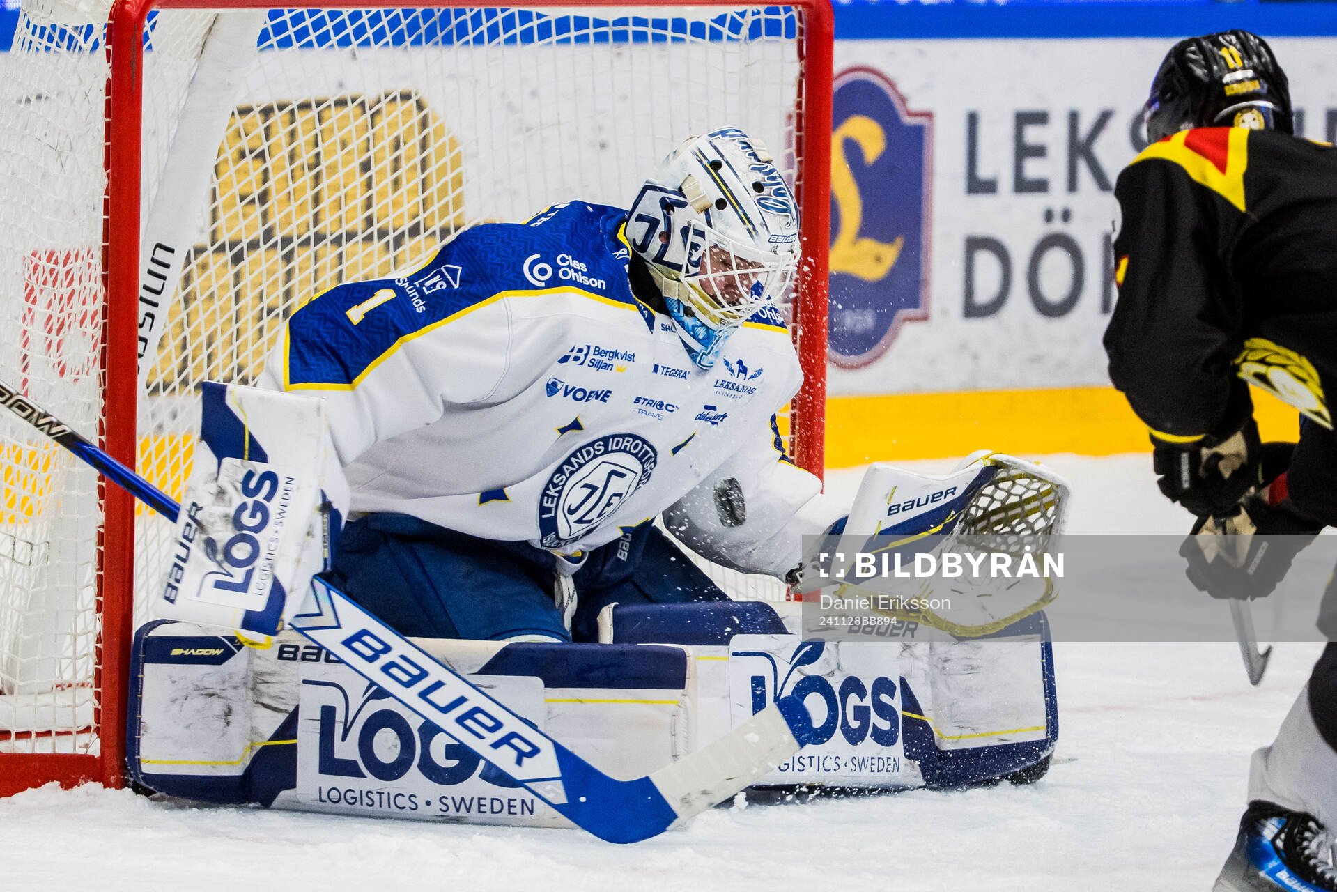 Leksands målvakt Marcus Gidlöf