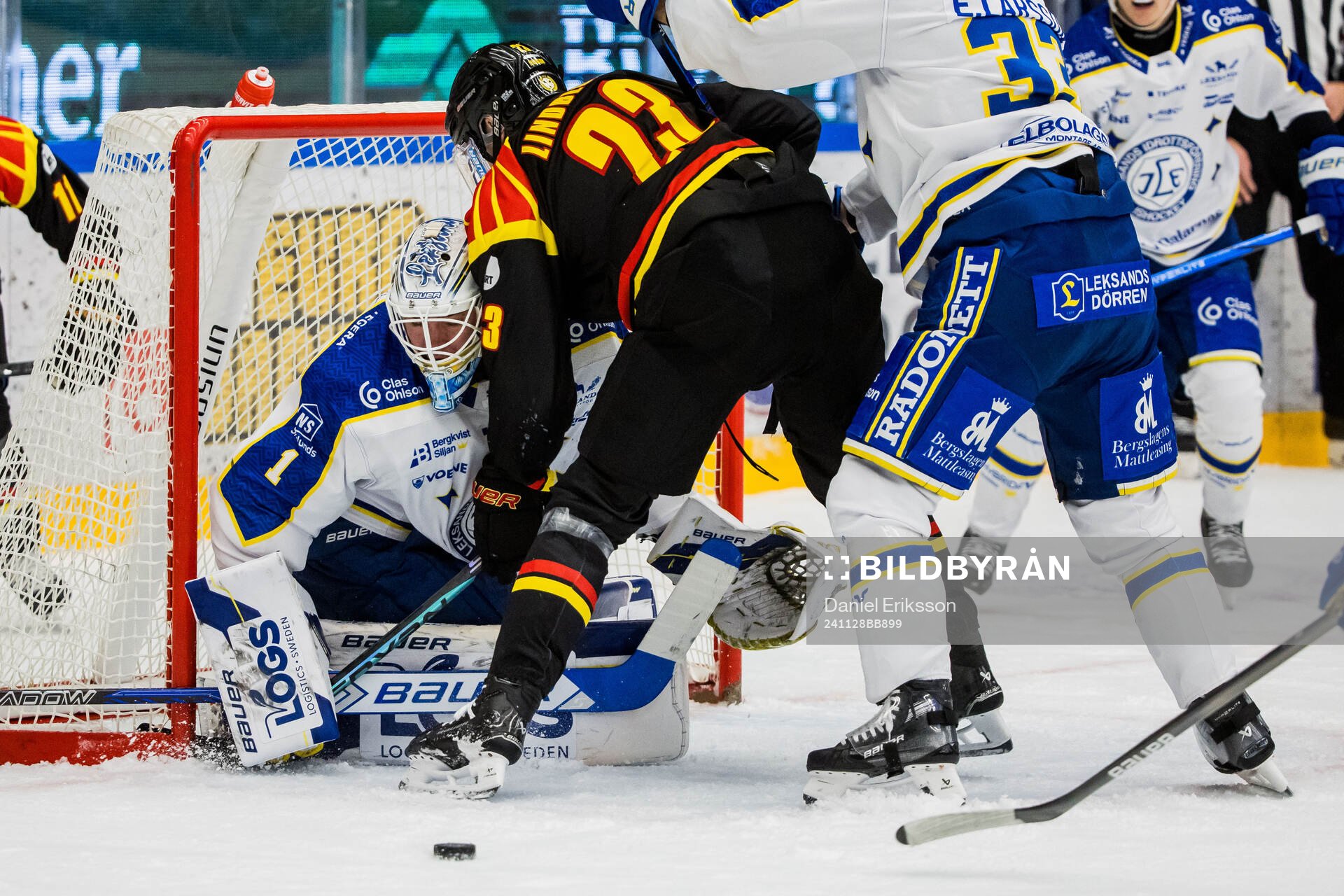 Leksands målvakt Marcus Gidlöf