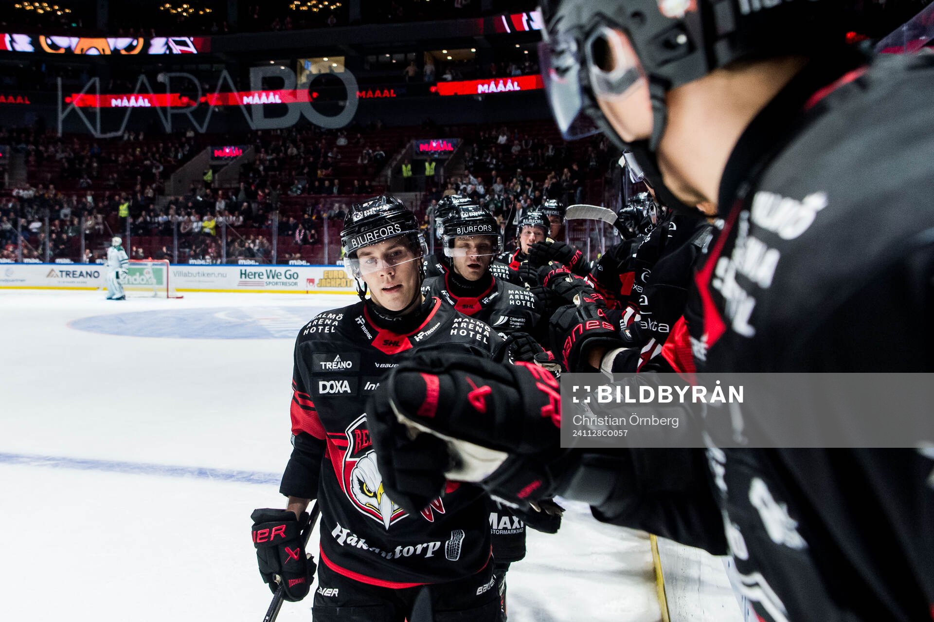 Malmö Redhawks Henrik Haapala jublar