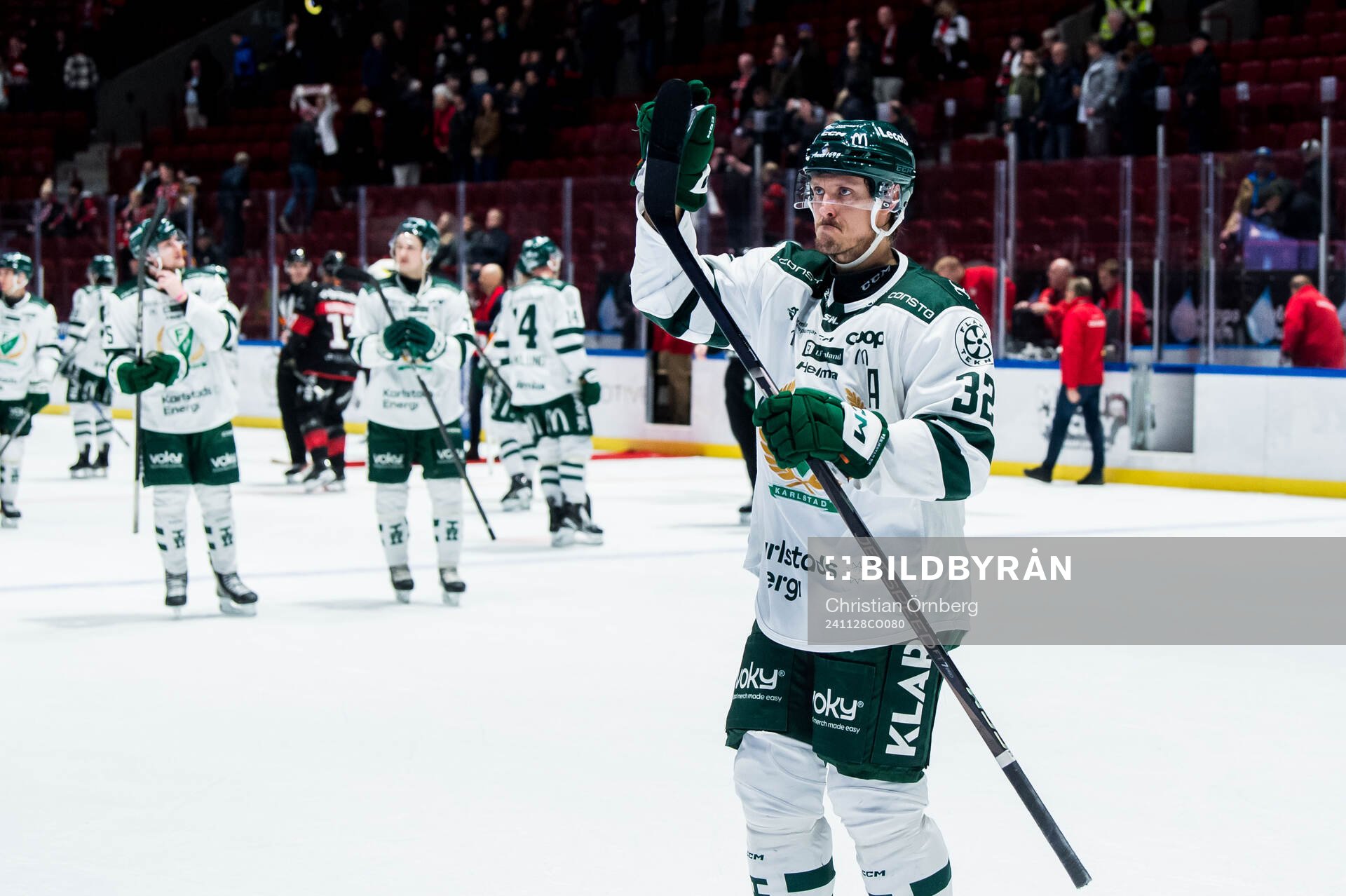Färjestads Magnus Nygren jublar