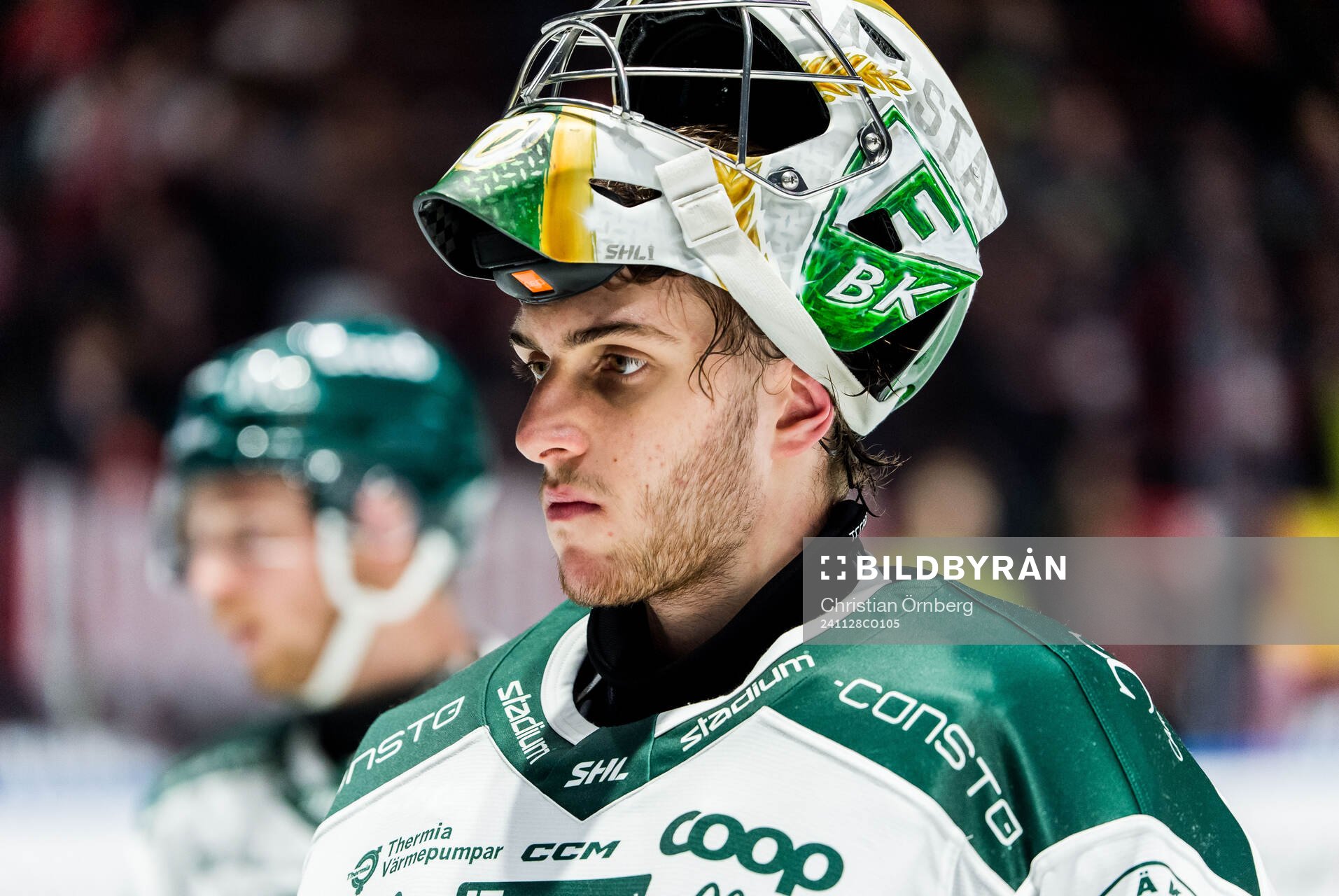 Färjestads målvakt Damian Clara