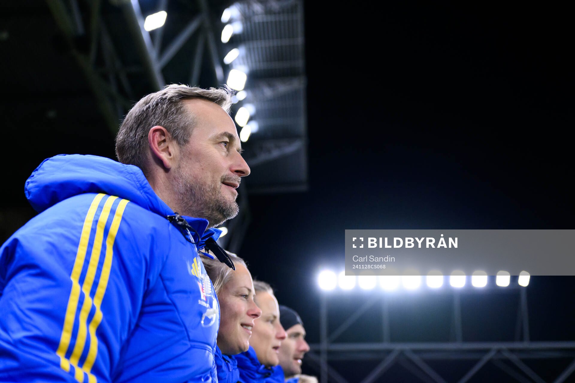 Head coach Martin Qvarmans Möllerof of Sweden