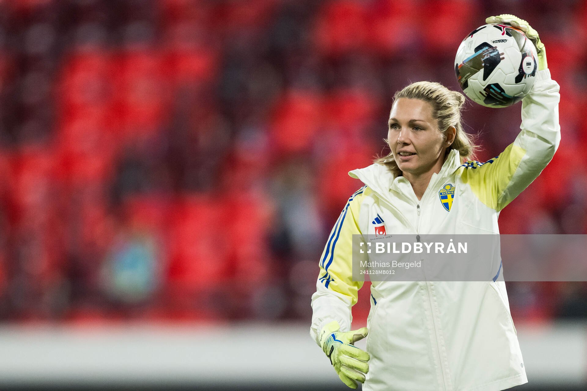 Goalkeeper Jennifer Falk of Sweden