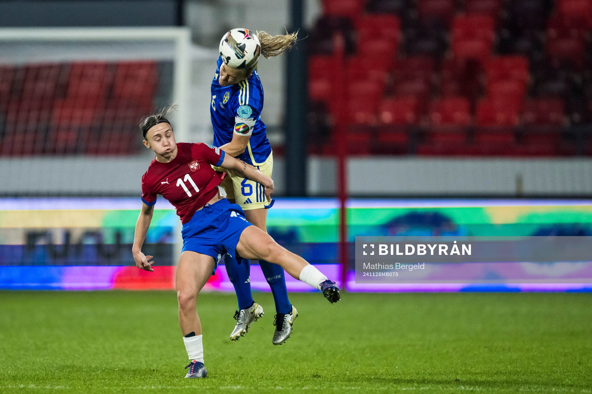 Miljana Ivanovic of Serbia and Magdalena Eriksson of Sweden