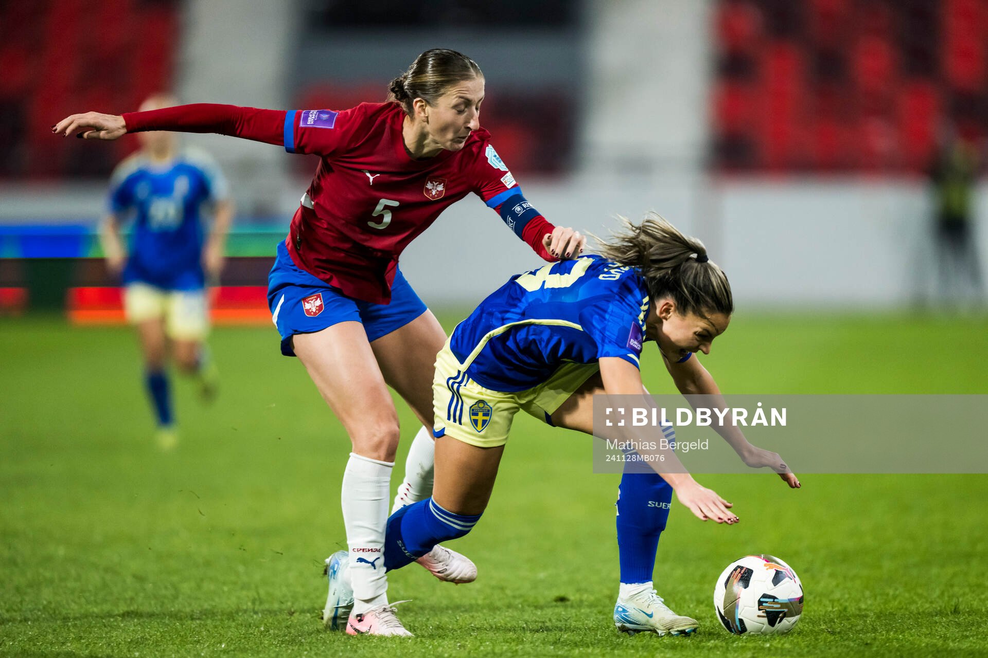 Violeta Slovic of Serbia and Johanna Rytting Kaneryd of