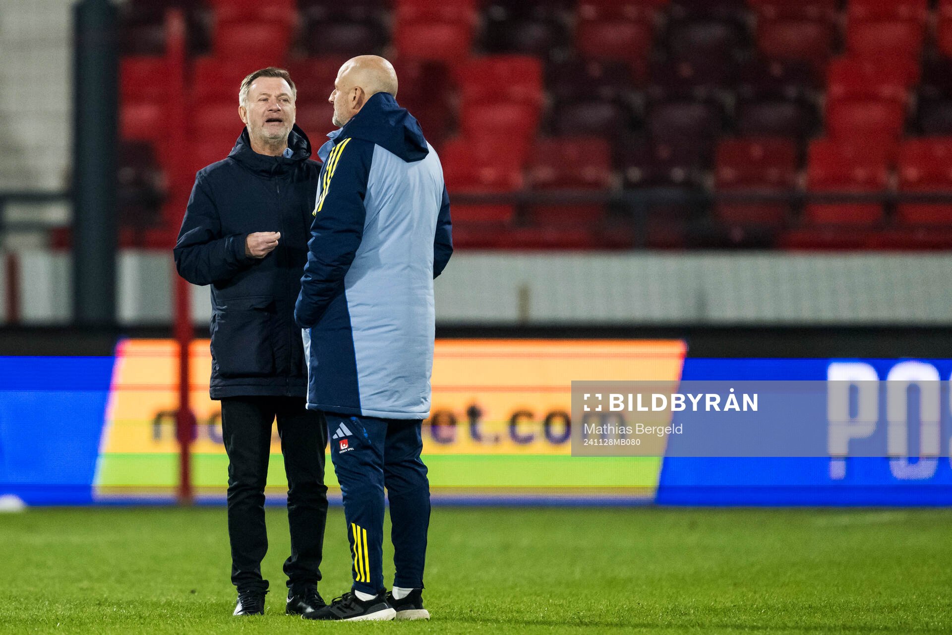 Head coach Peter Gerhardsson and assistant coach Magnus