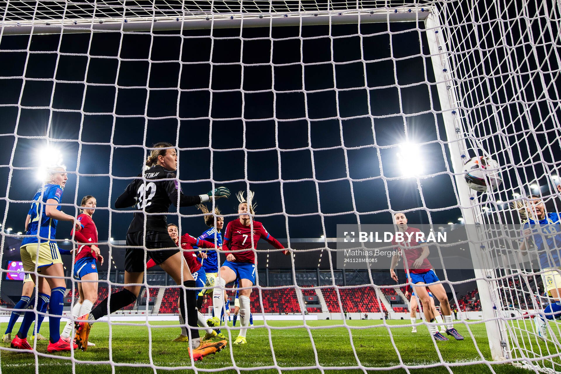 Rusul Rosa Kafaji of Sweden scores the 0-2 goal