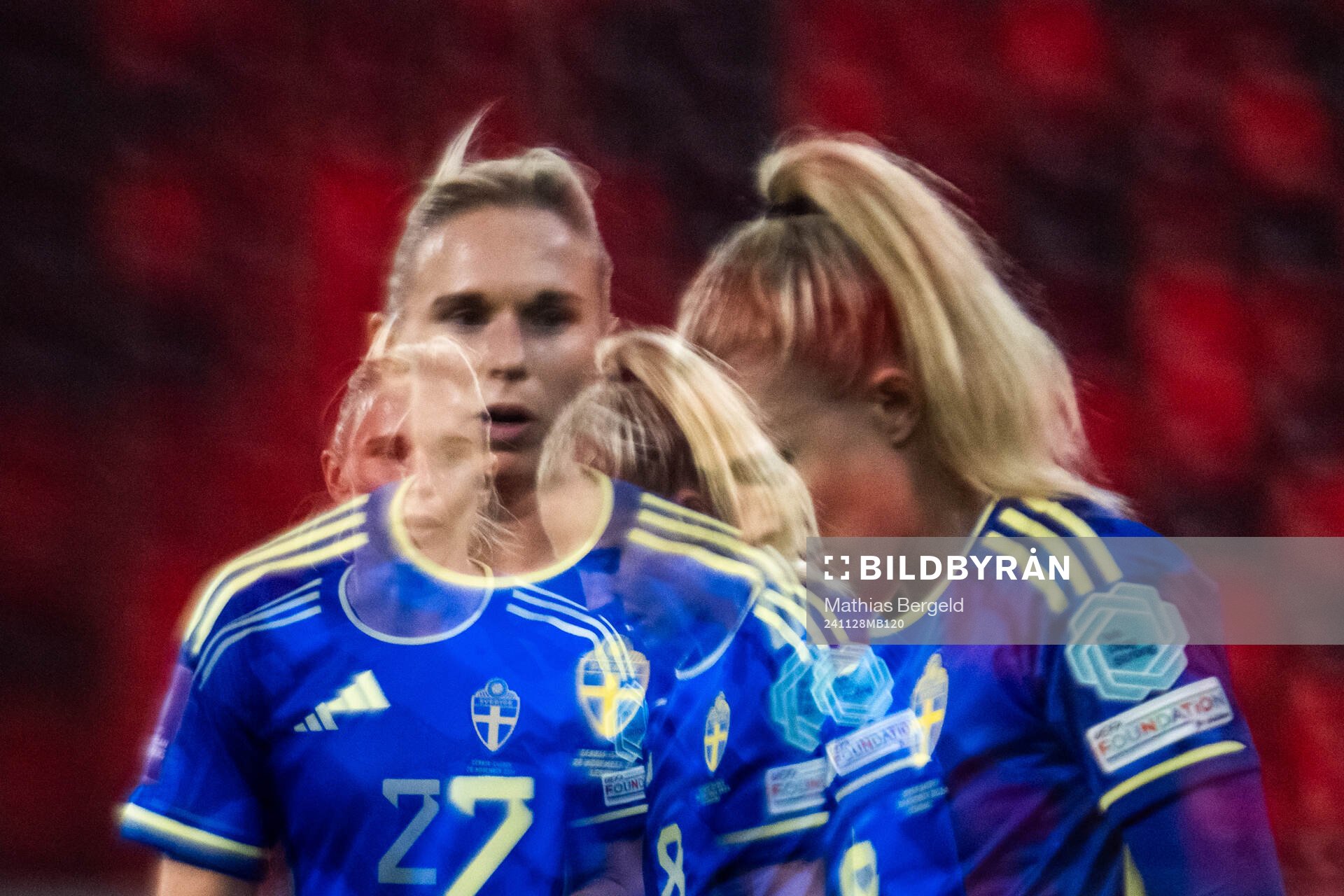 Jonna Andersson and Rebecka Blomqvist of Sweden