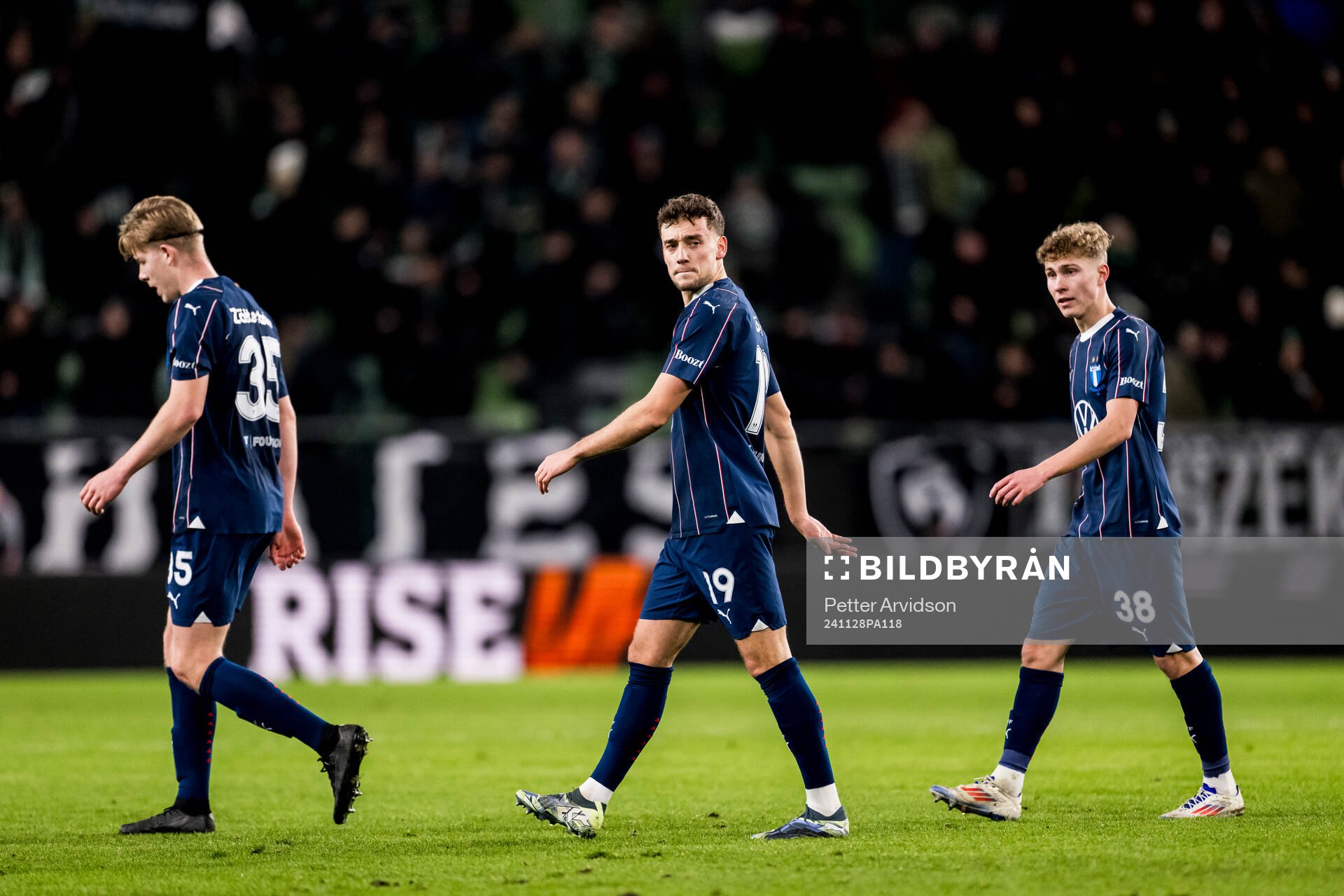 Nils Zätterström, Colin Rösler, Hugo Bolin of Malmö FF
