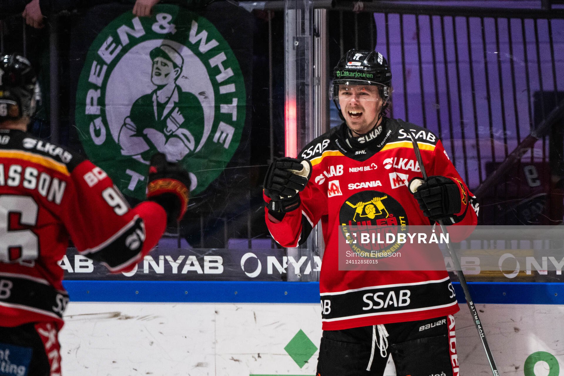 Luleås Ludvig Jansson jublar