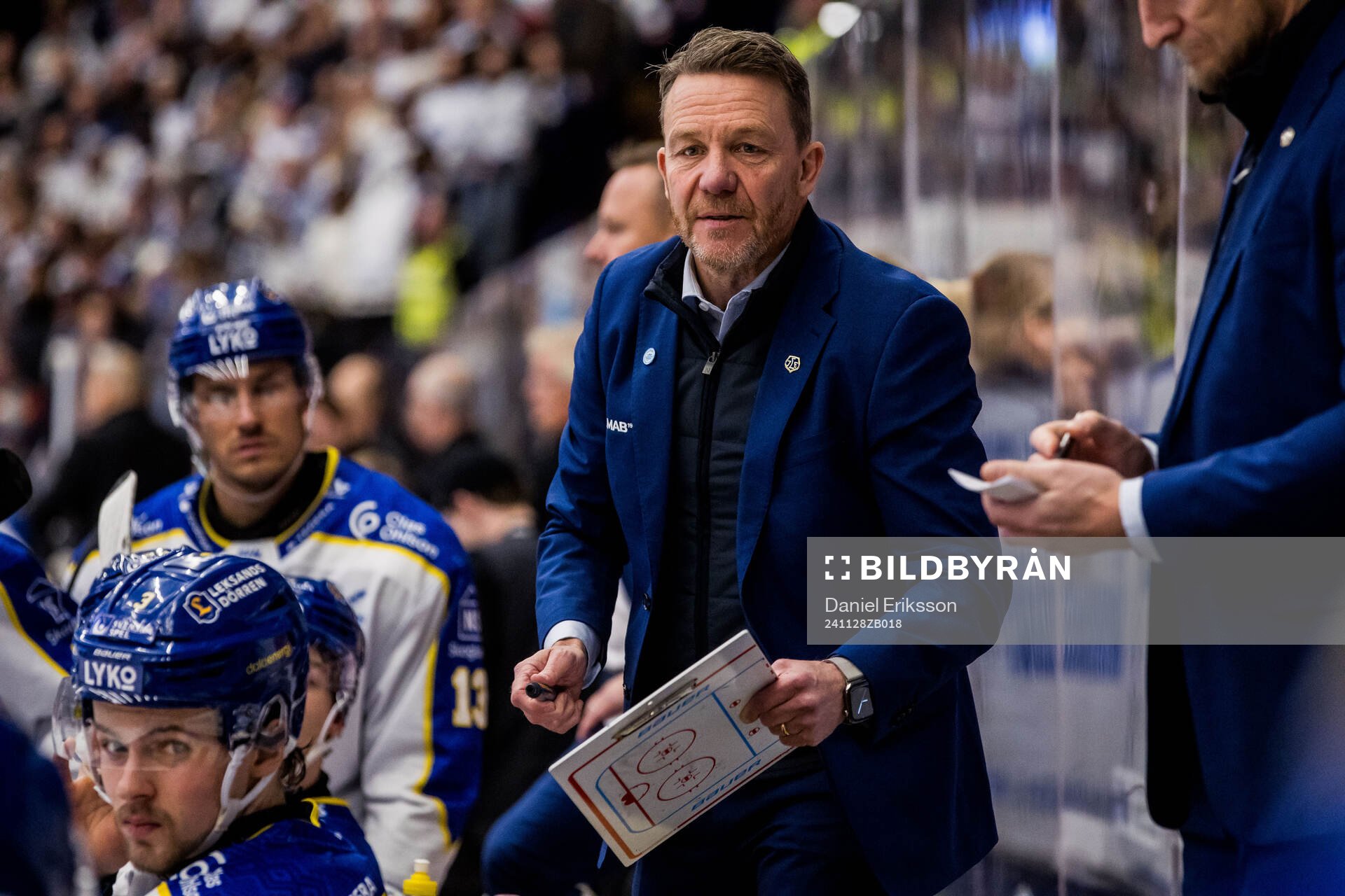 Leksands tränare Charles Berglund