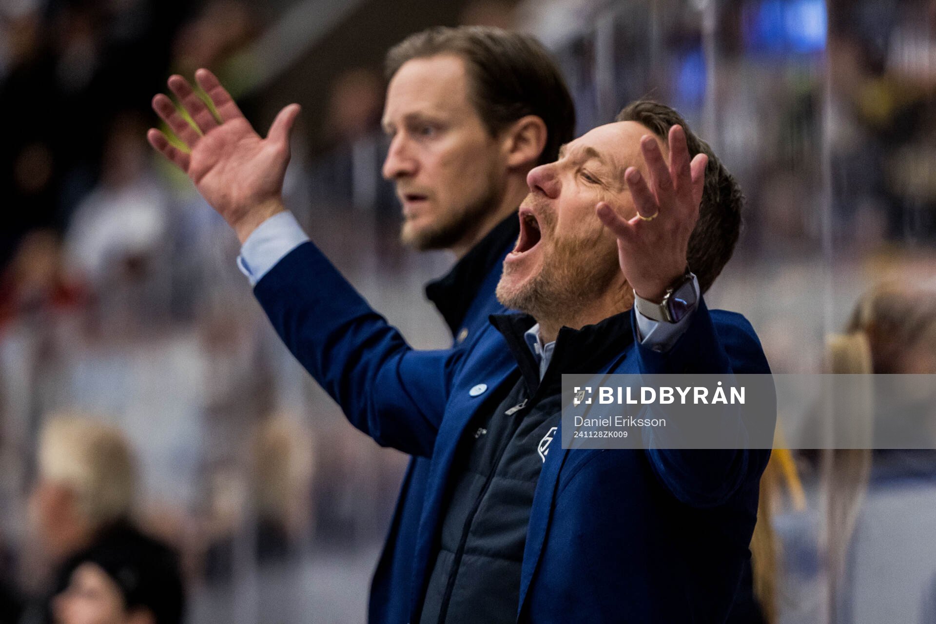 Leksands tränare Charles Berglund och