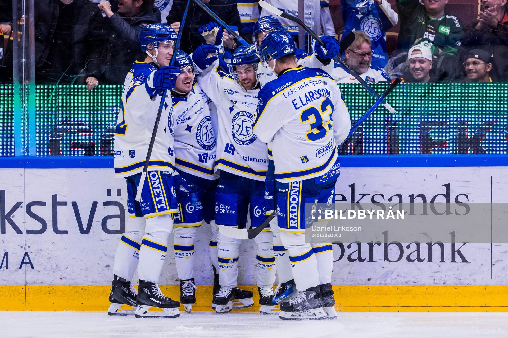 Leksands Oskar Lang jublar