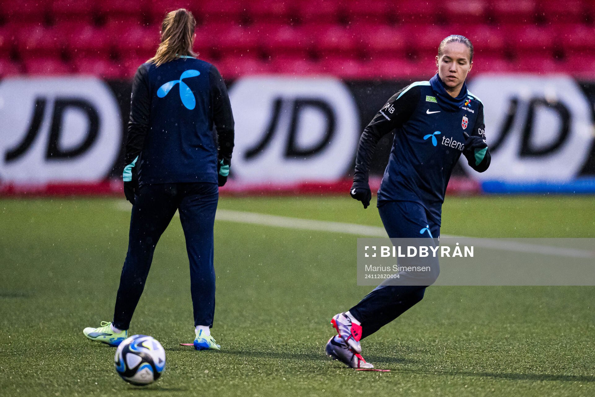 Guro Reiten of the Norwegian women's national football team