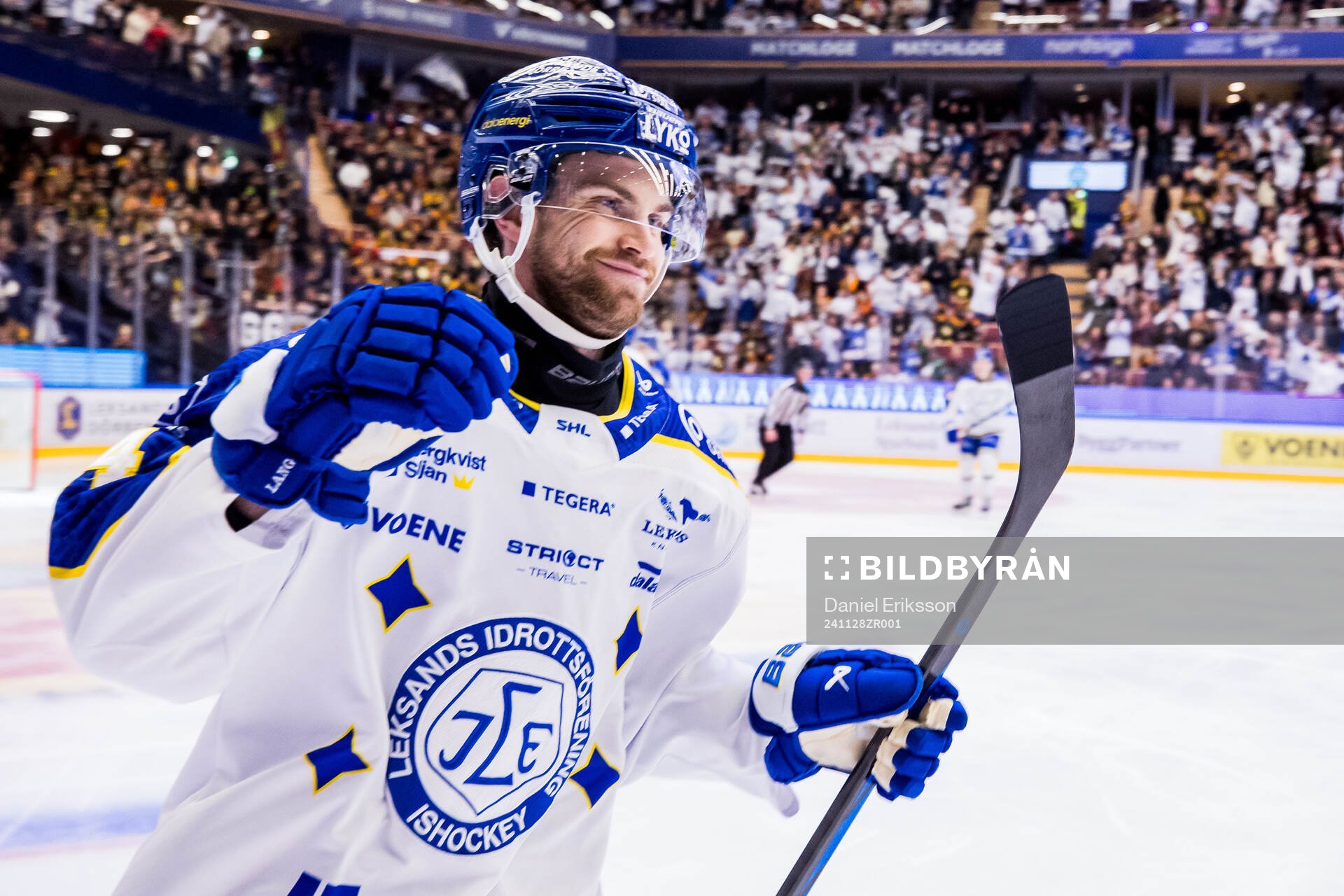 Leksands Oskar Lang jublar