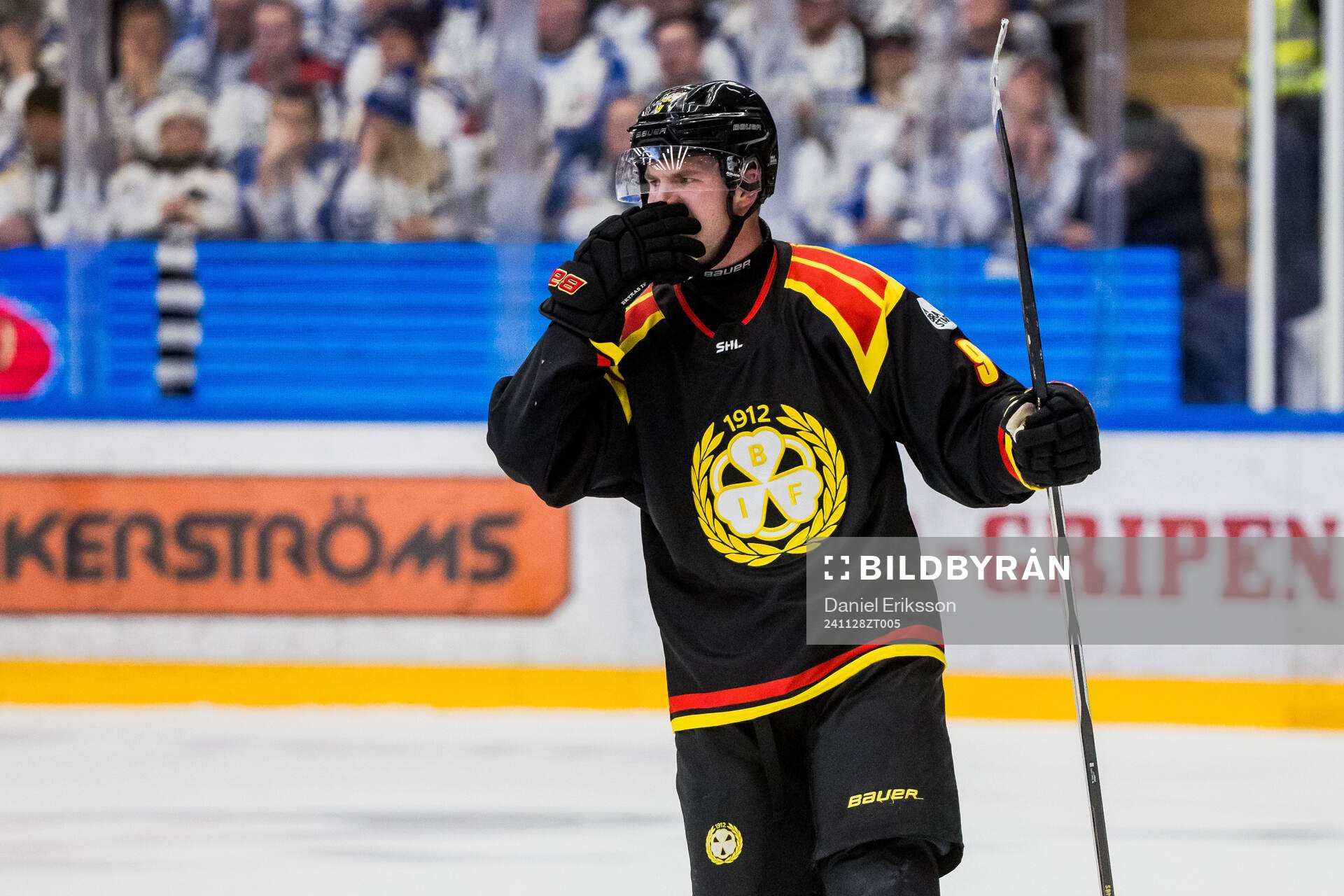 Brynäs Victor Söderström jublar