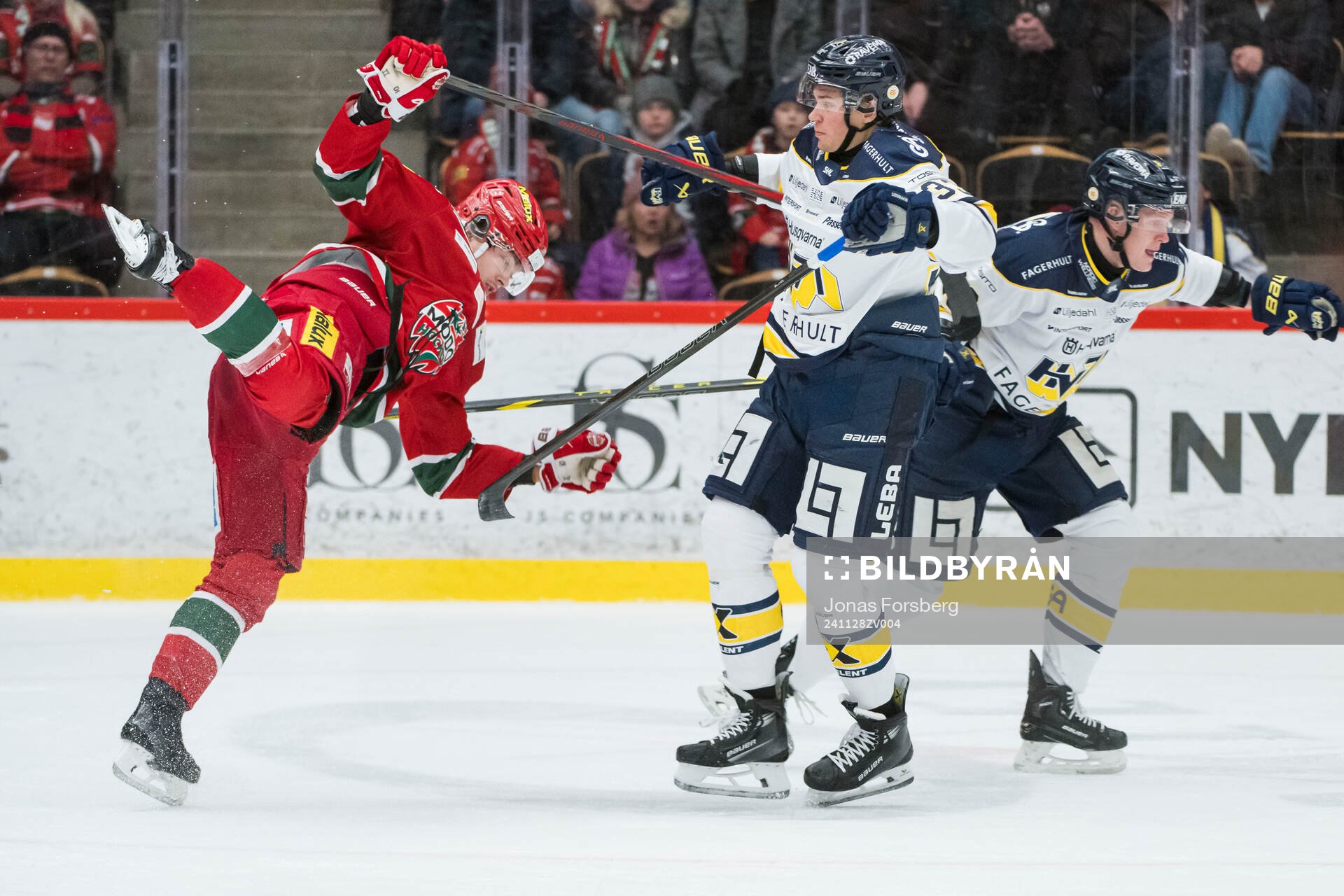 Modos Sampo Ranta och HV71s Måns Lindbäck