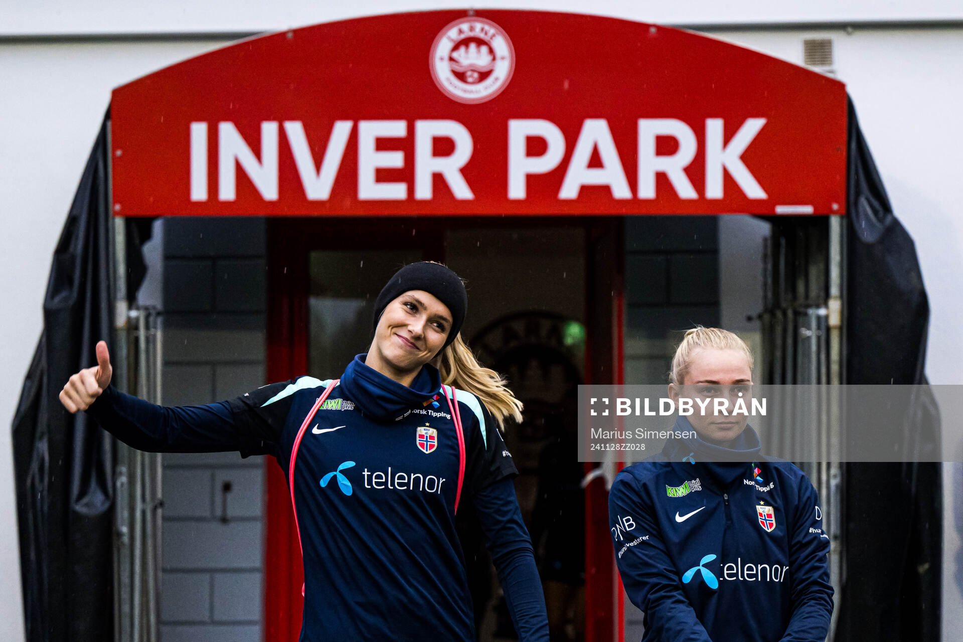 Selma Panengstuen and Emilie Marie Joramo of the Norwegian