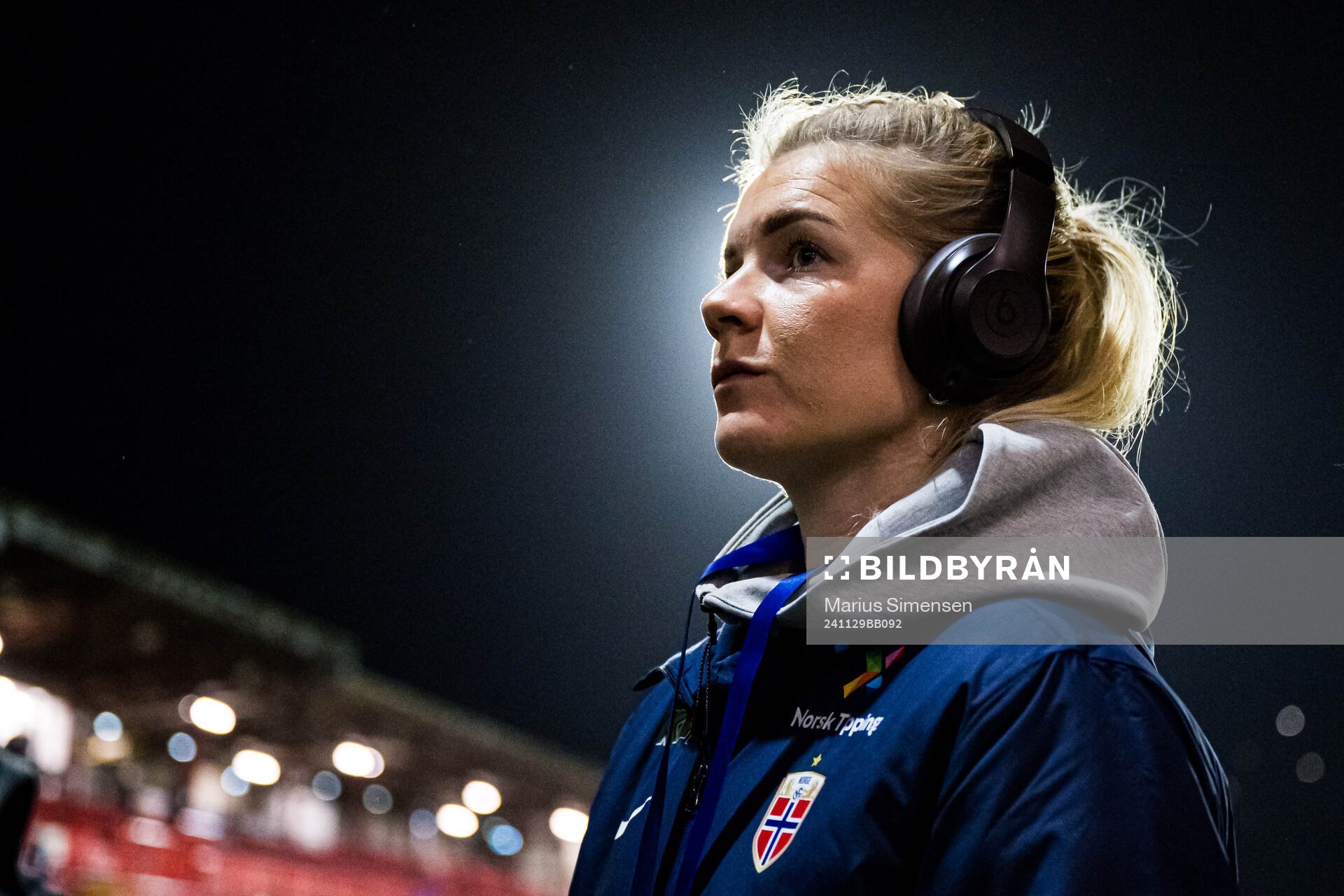 Ada Hegerberg of Norway arrives