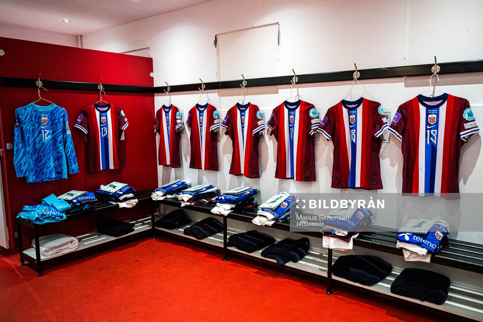 The Norway dressing room