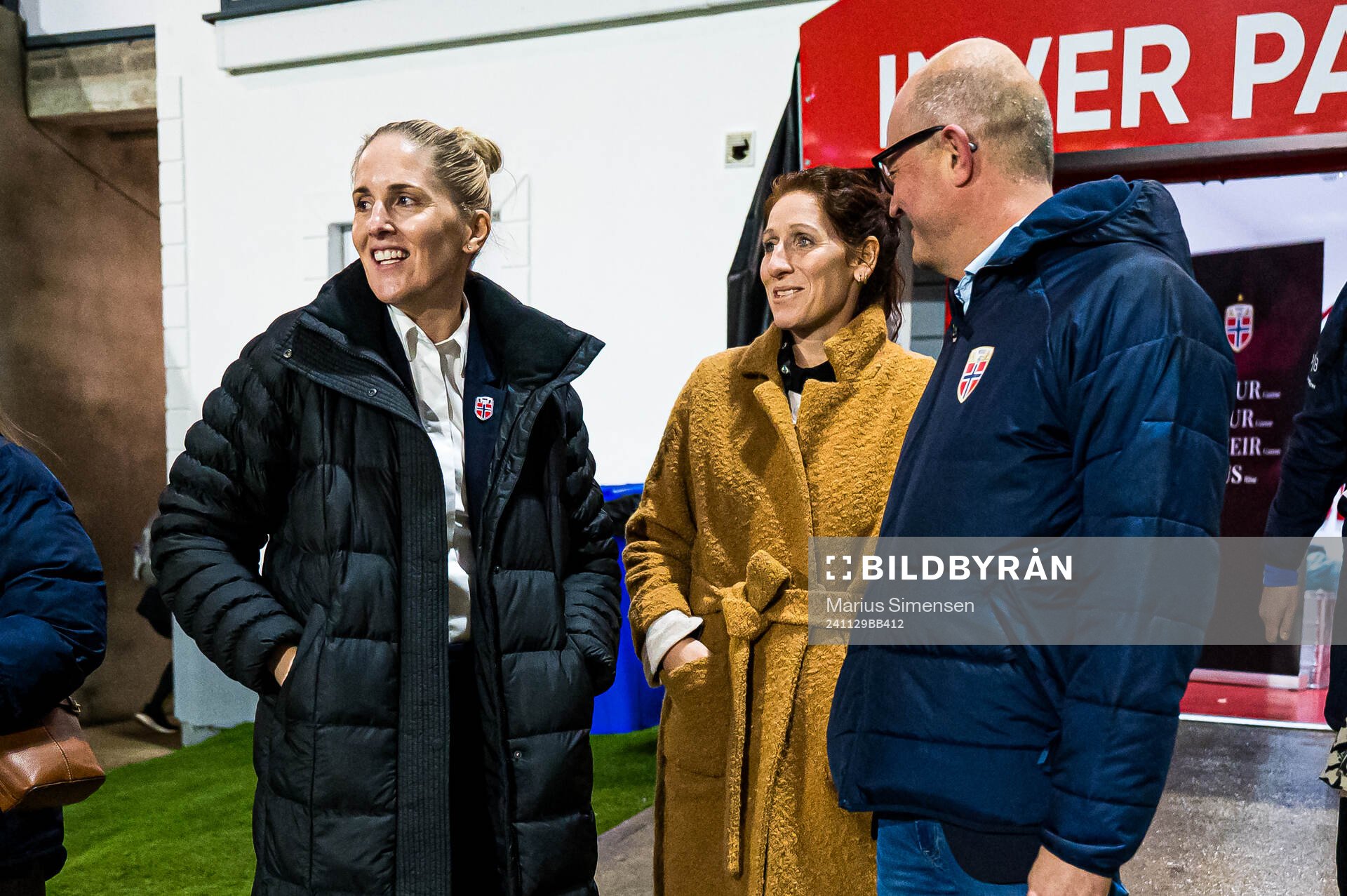 Gemma Grainger, head coach of Norway, Lise Klaveness,
