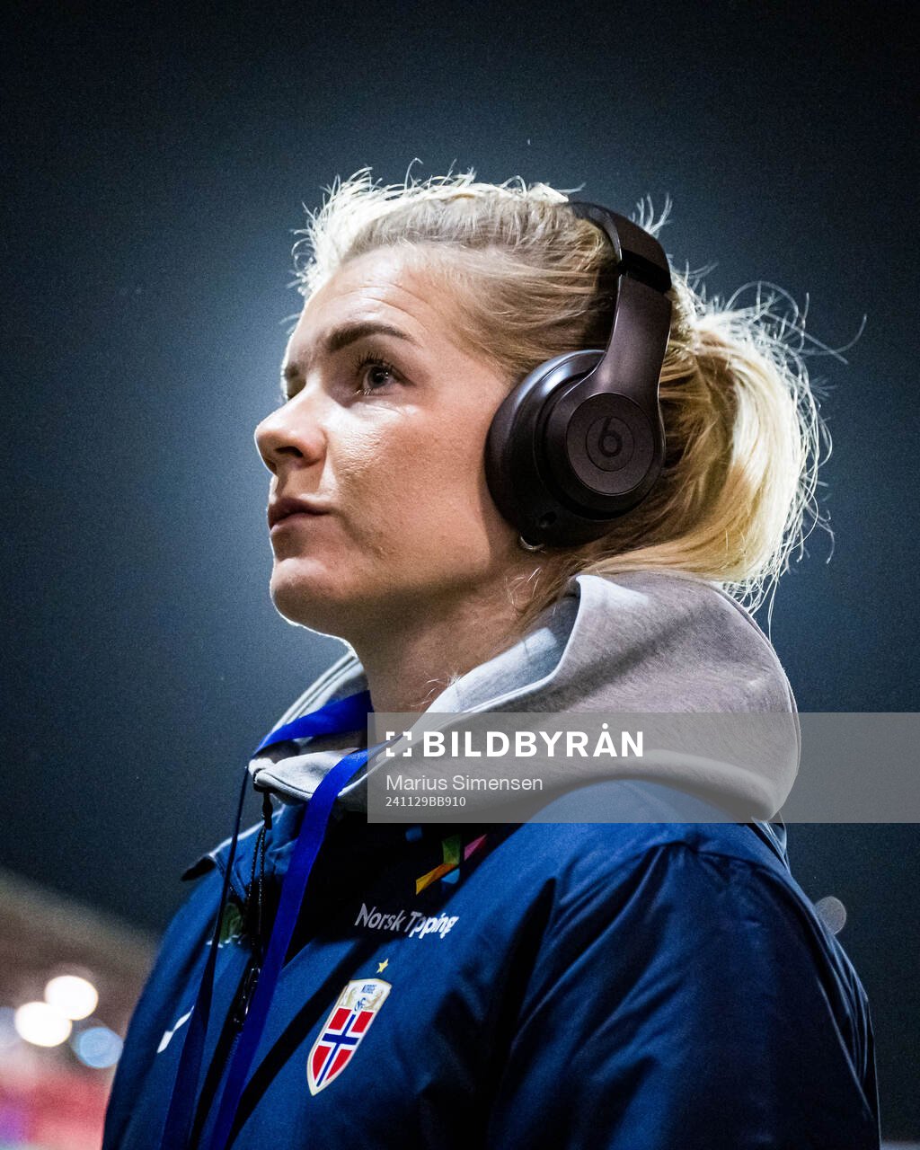 Ada Stolsmo Hegerberg of Norway arrives
