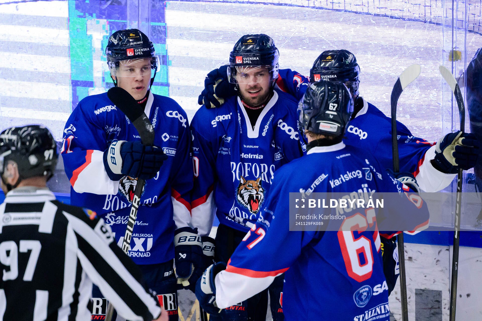 Karlskogas Kalle Jellvert jublar