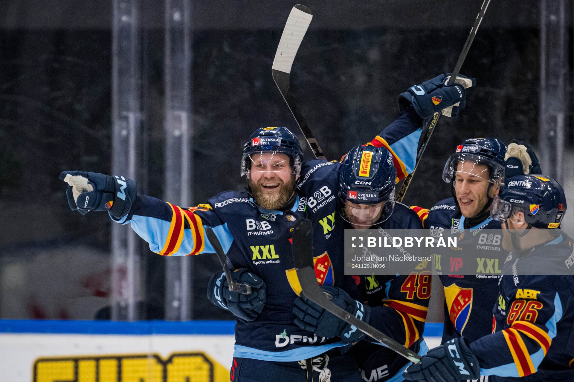 Djurgårdens Patrick Thoresen jublar