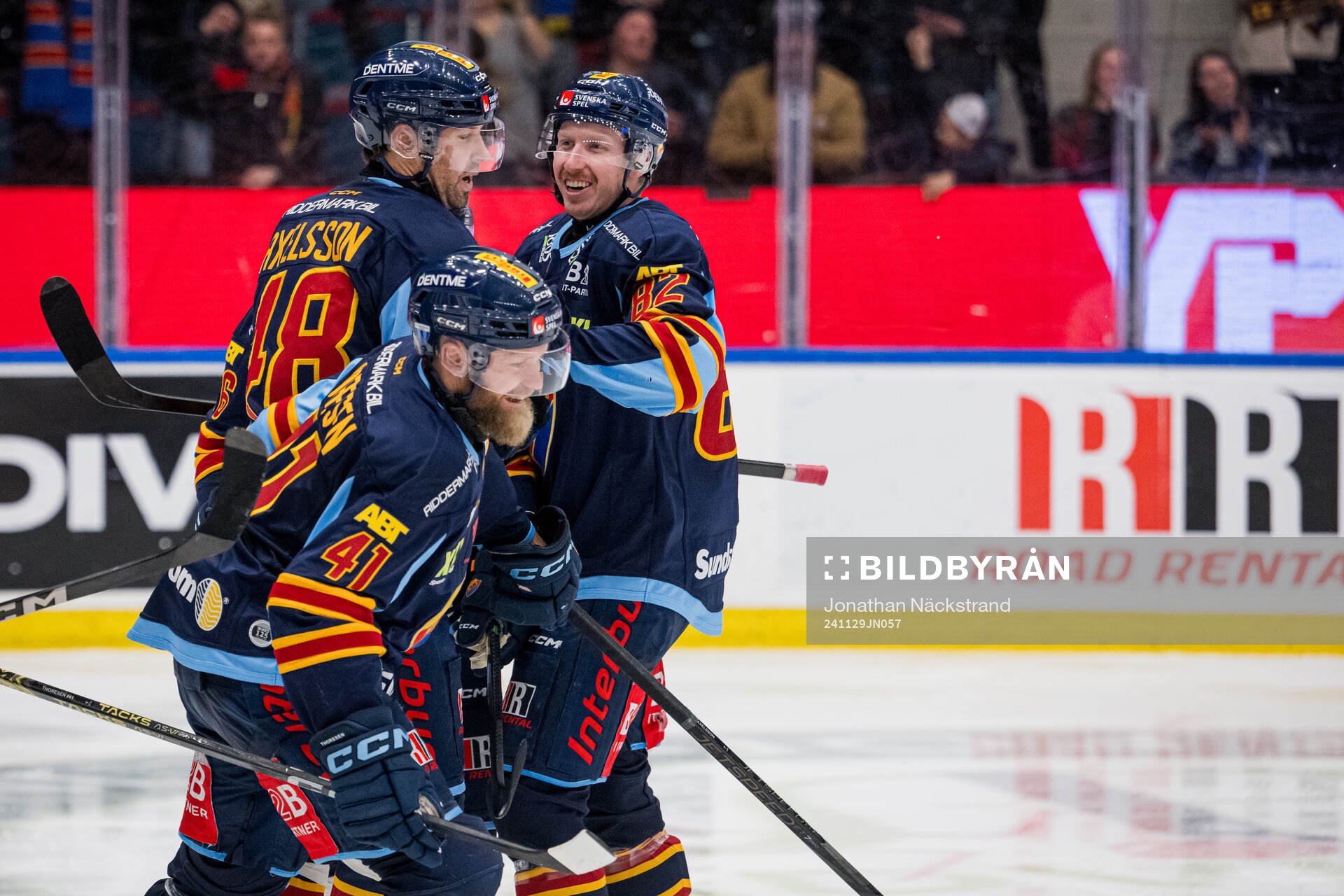 Djurgårdens Patrick Thoresen, Colby Sissons och Dick
