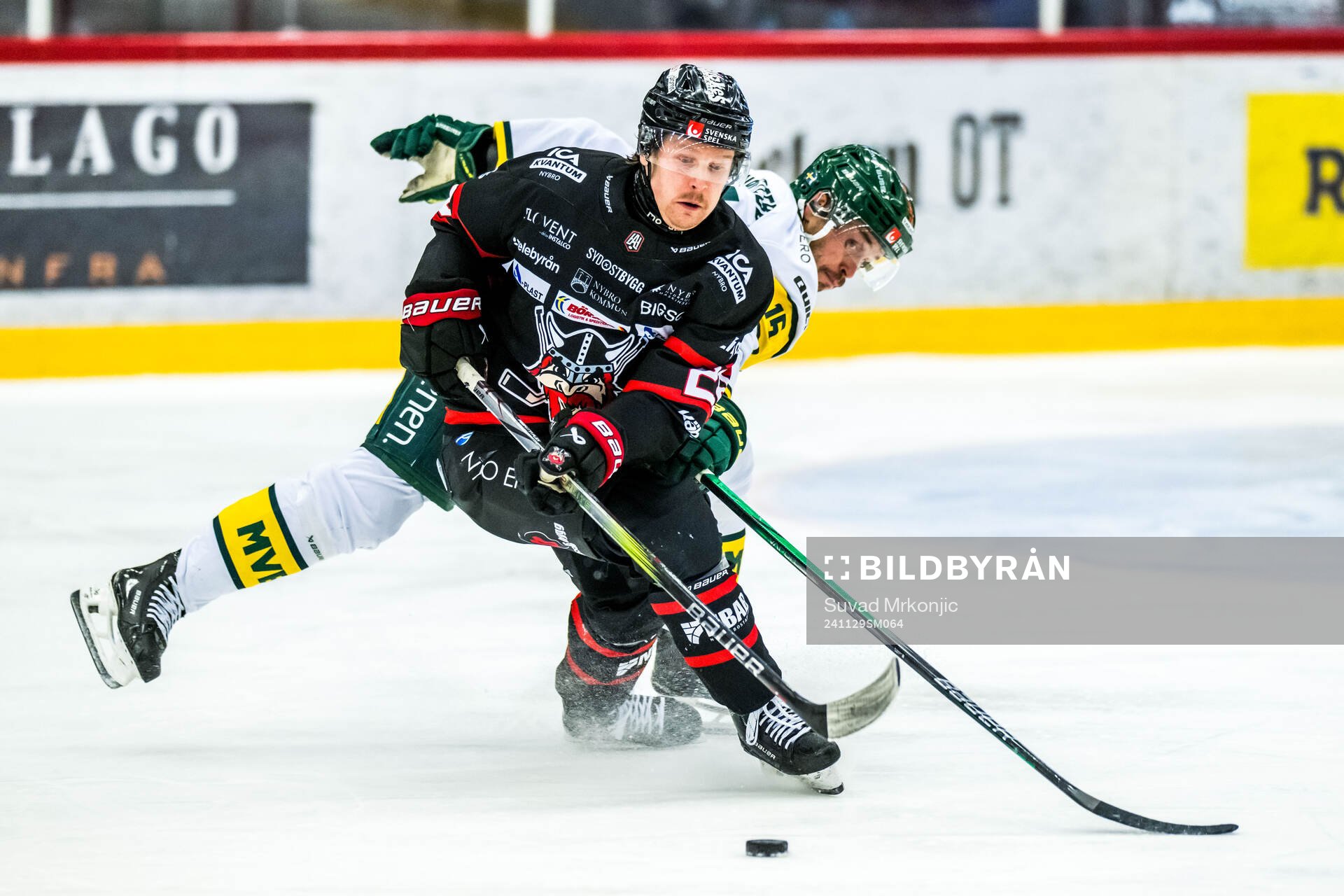 Nybros Carl Holmner-Härgestam och Björklövens Mattias