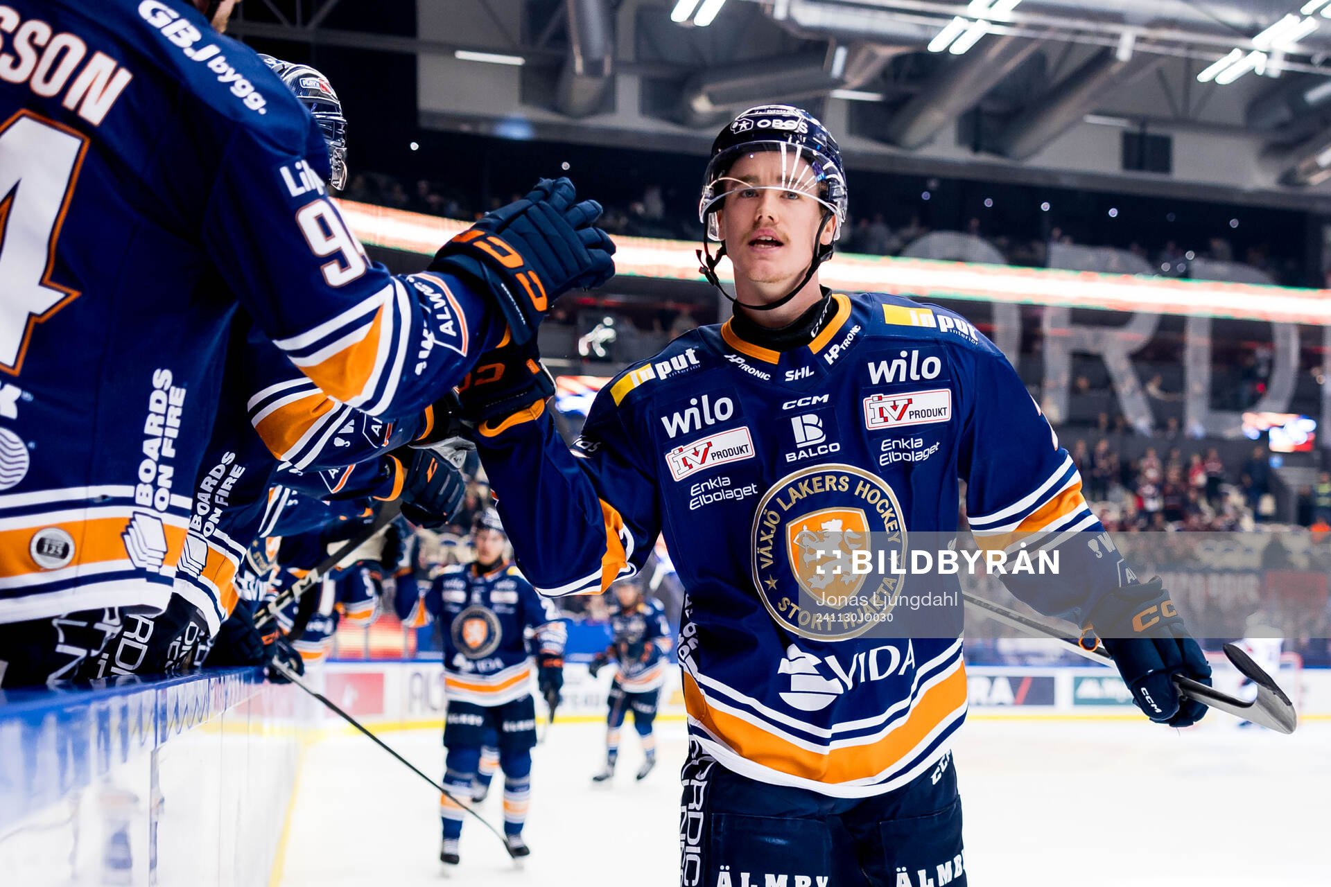 Växjös Filip Eriksson jublar