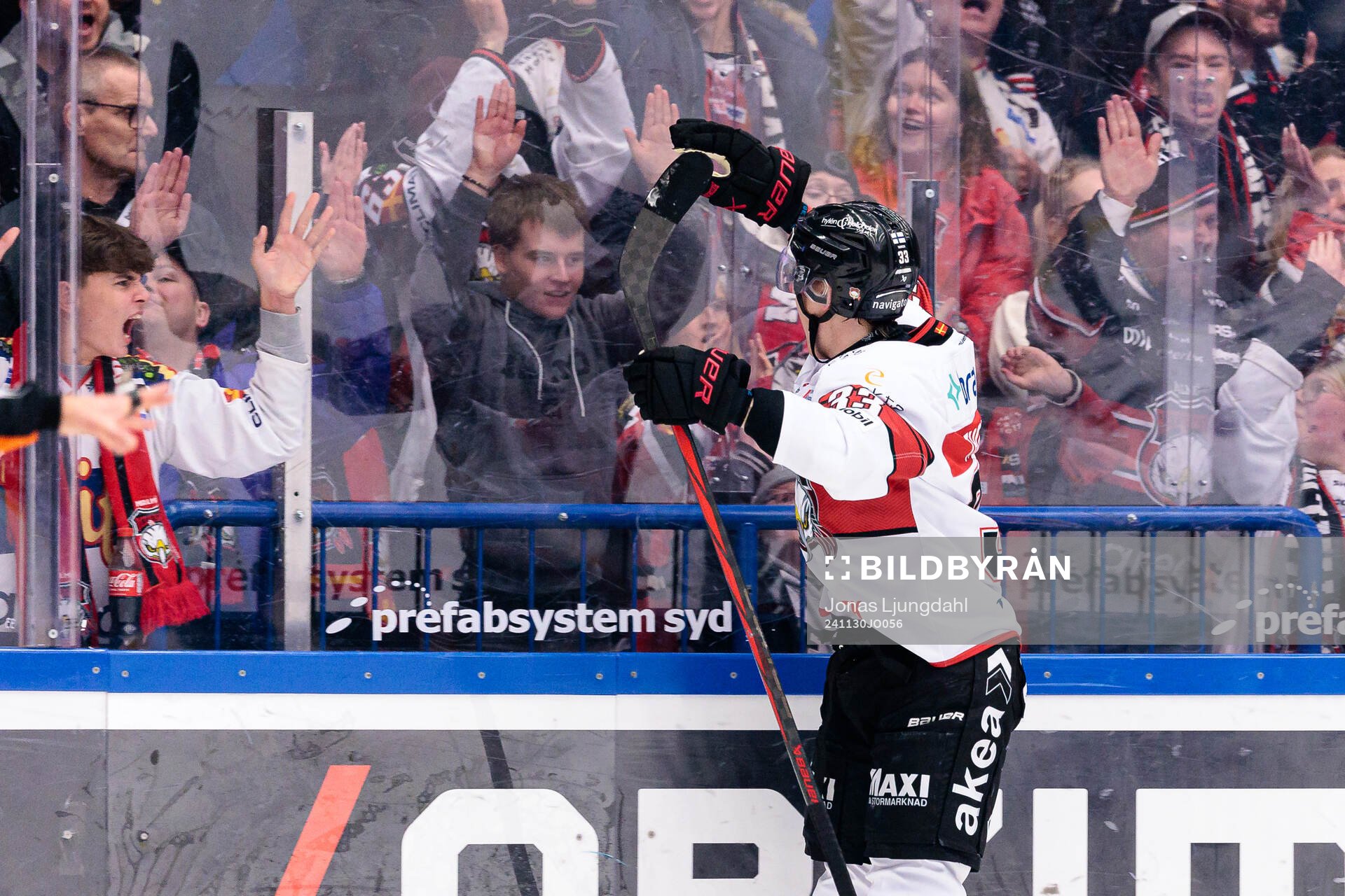 Malmö Redhawks Lassi Thomson jublar