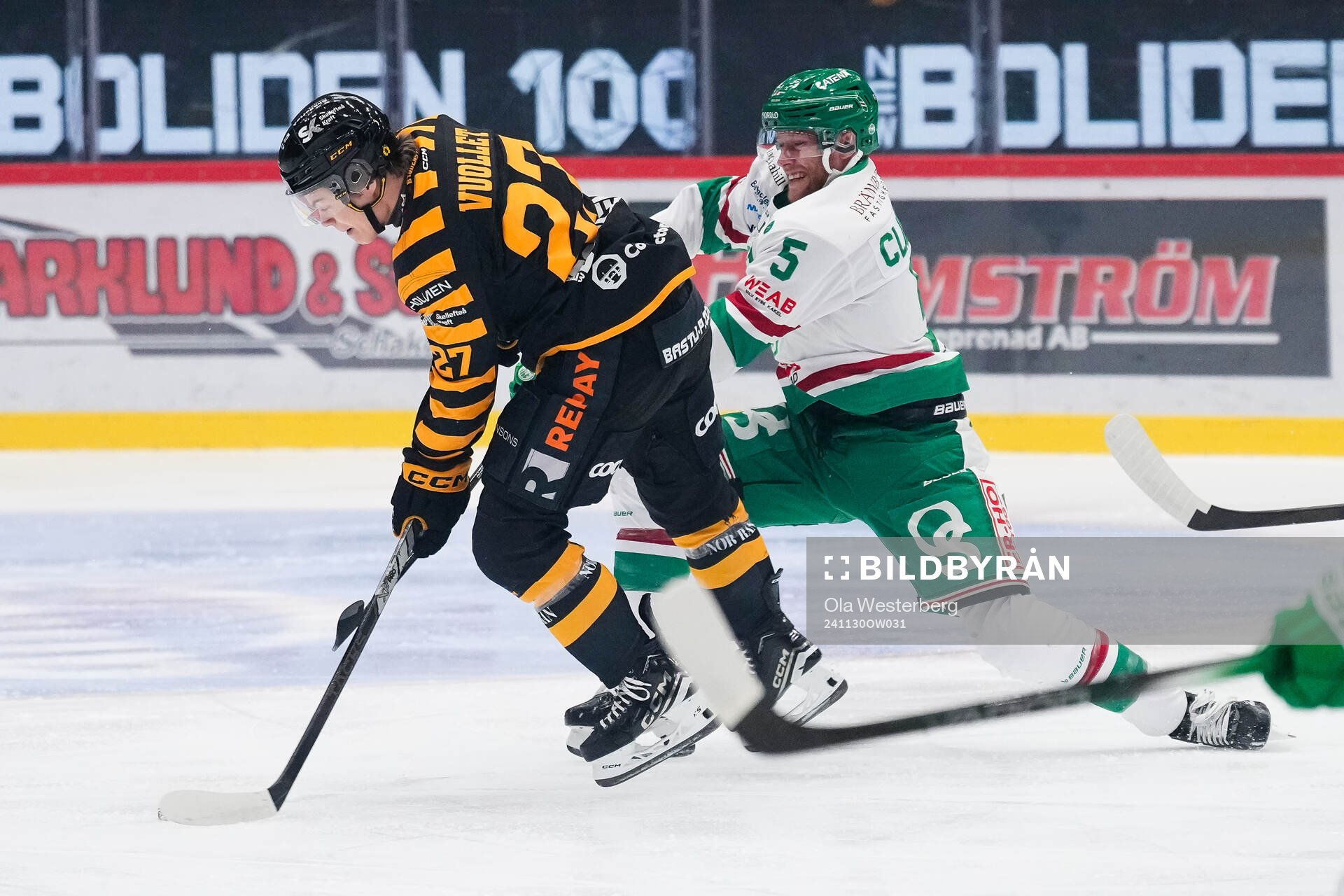 Skellefteås Oskar Vuollet och Rögles Ludvig Claesson