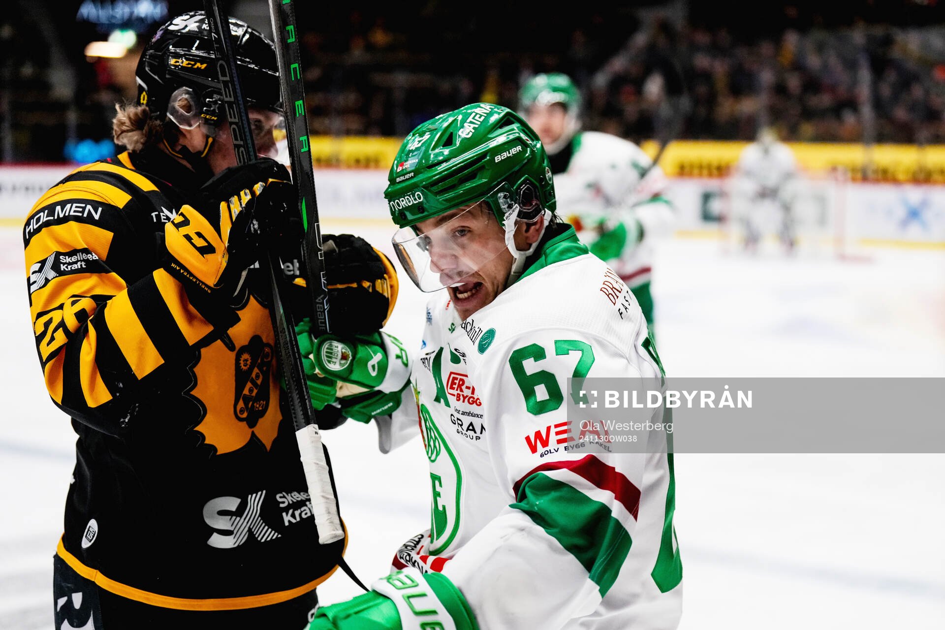 Skellefteås Anton Heikkinen och Rögles Leon Bristedt