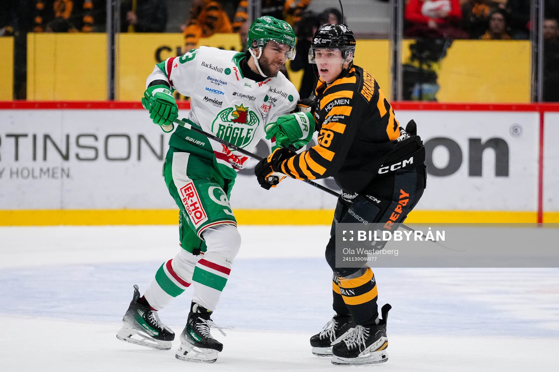 Rögles Josh Dickinson och Skellefteås Michael