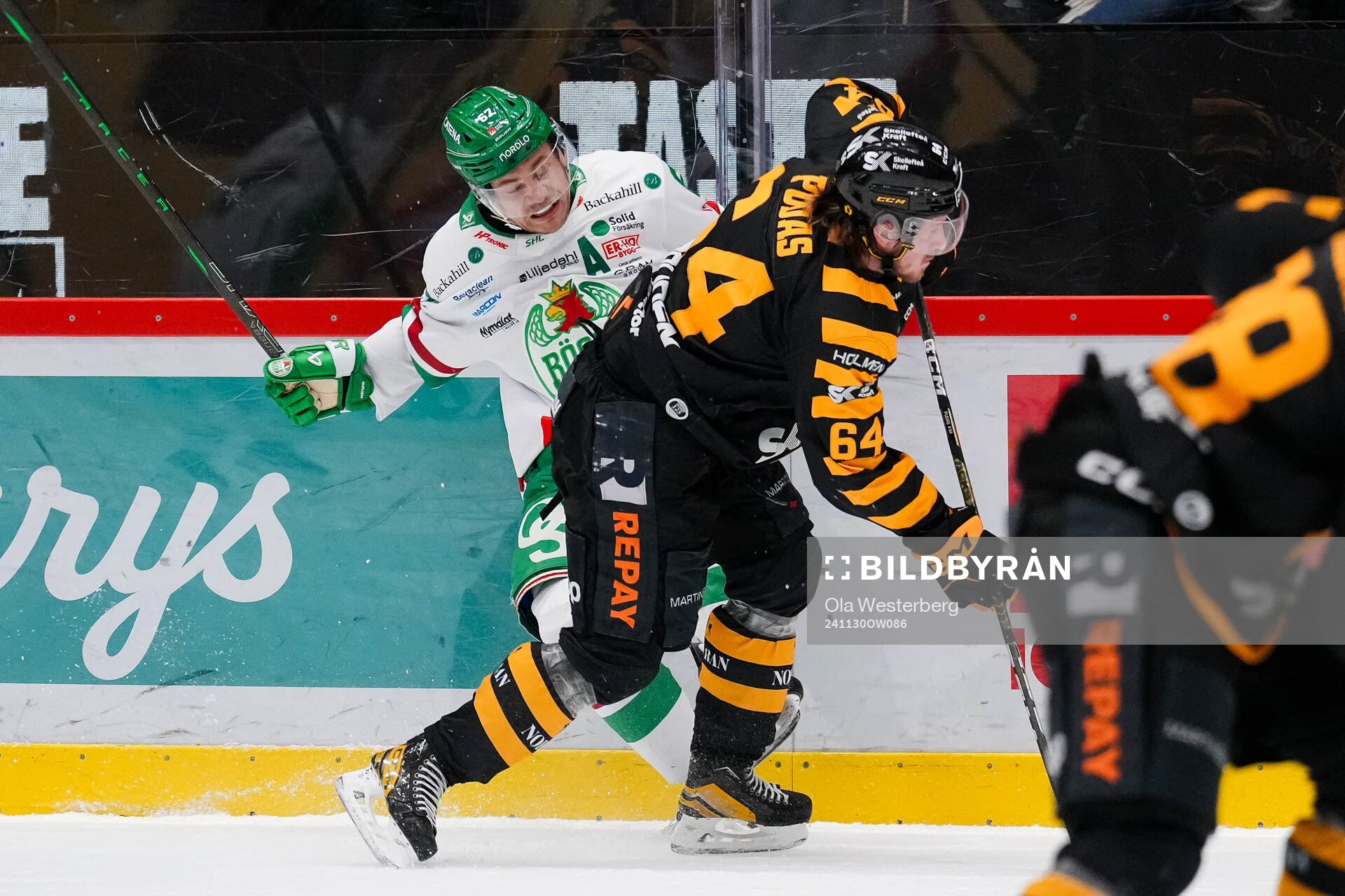 Rögles Leon Bristedt och Skellefteås Jonathan Pudas