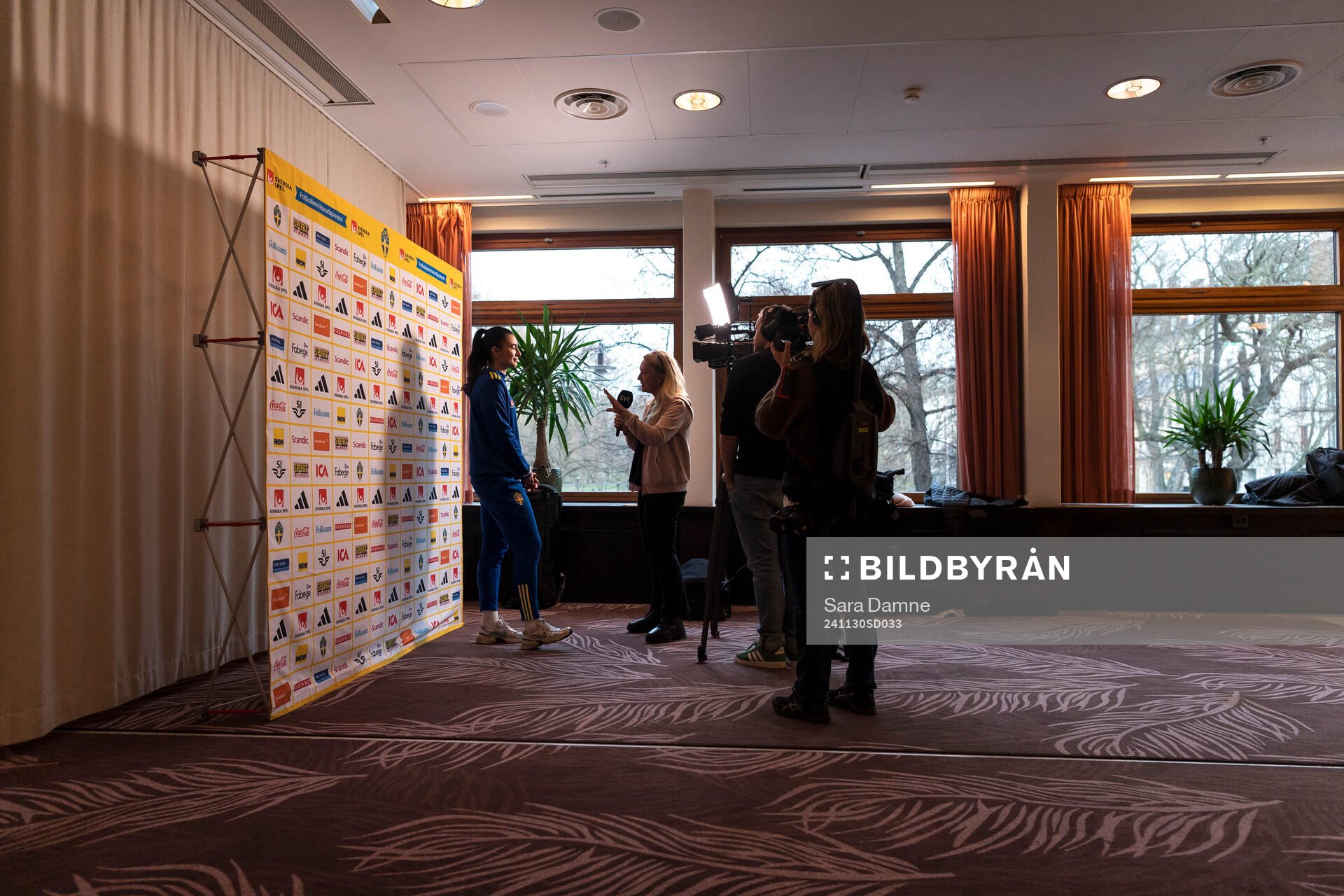 Zecira Musovic of Sweden is interviewed by Swedish