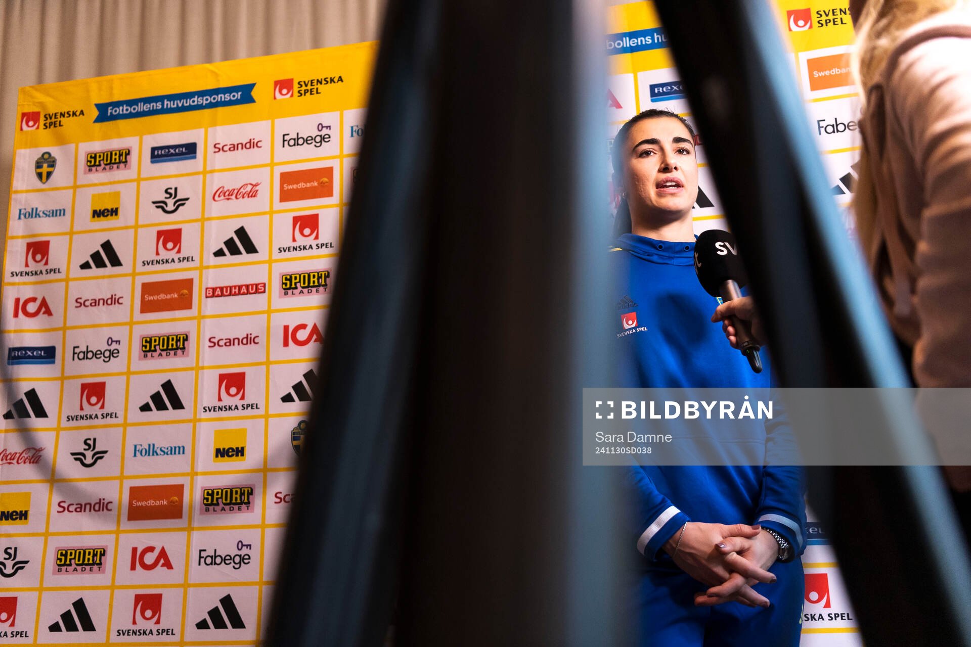 Zecira Musovic of Sweden is interviewed by Swedish