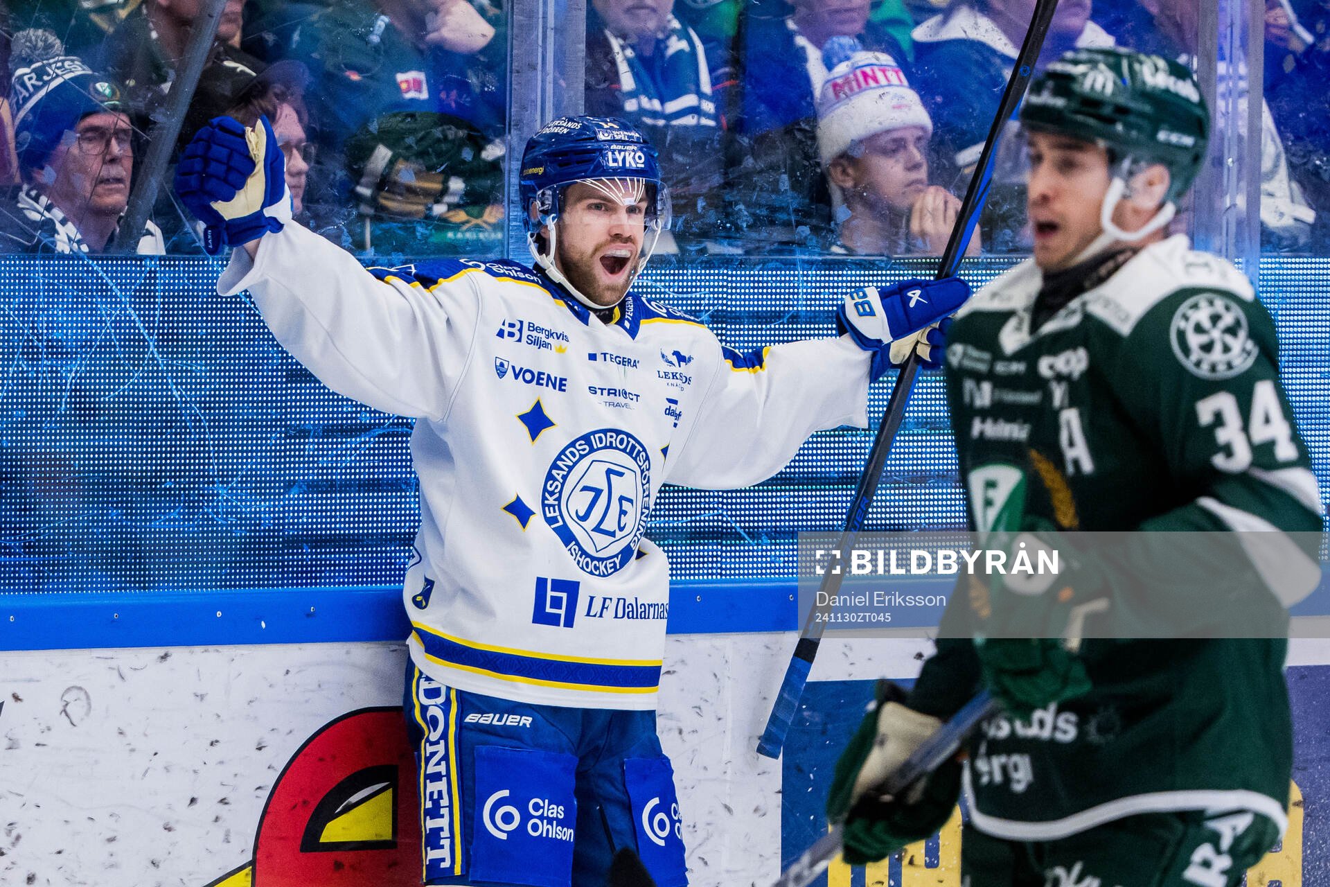 Leksands Oskar Lang jublar