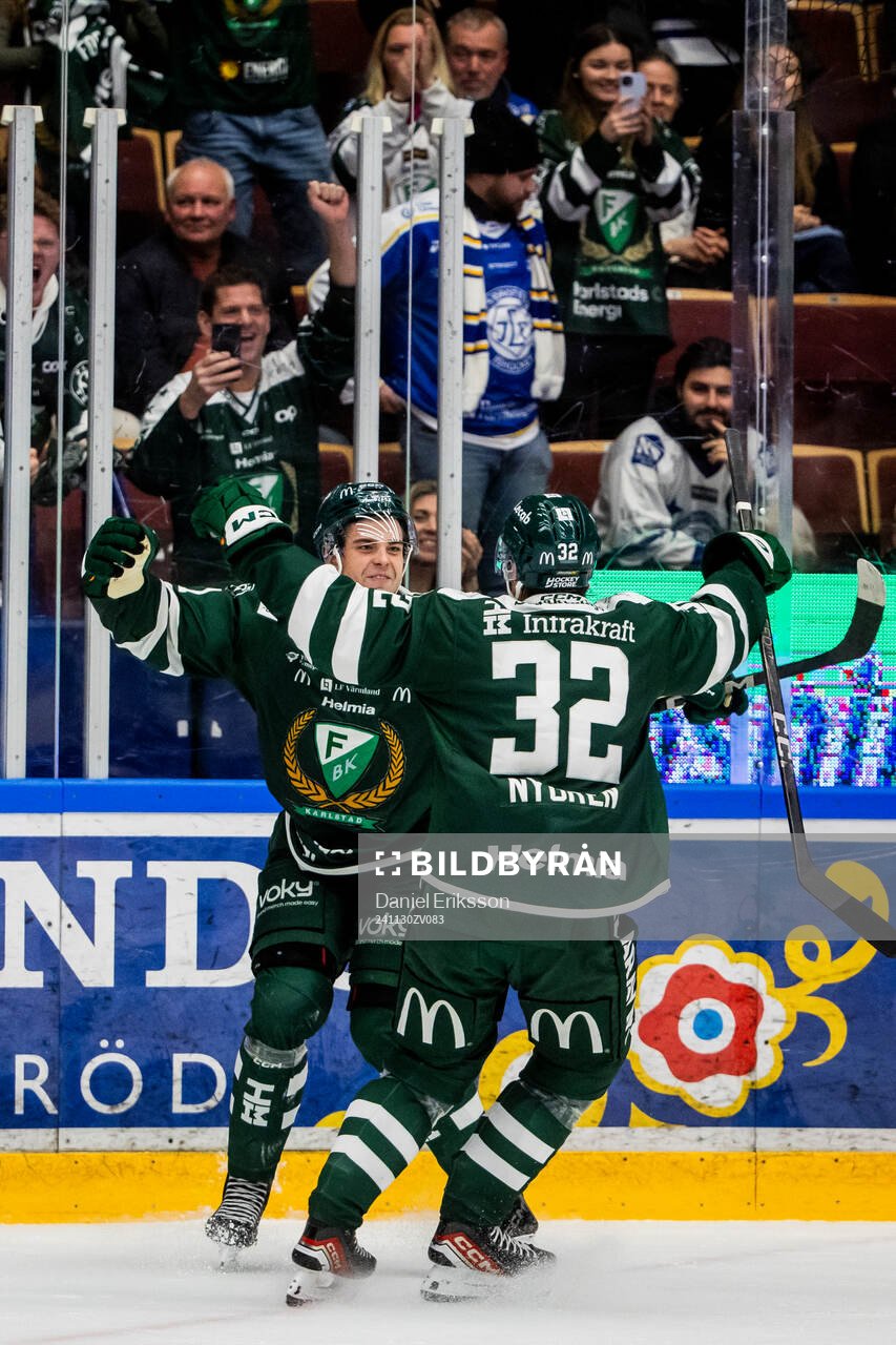 Färjestads Viktor Lodin jubel