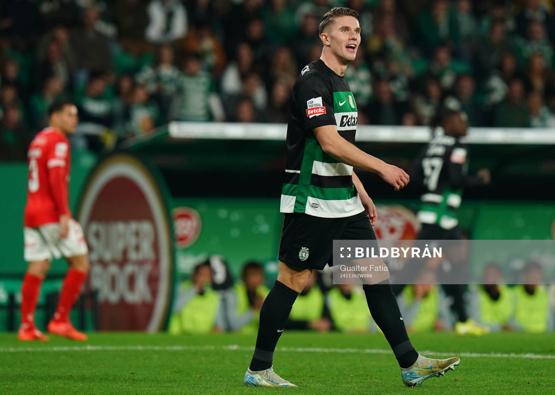 Viktor Gyokeres of Sporting CP during the Liga Portugal match between Sporting Lisbon and Santa Clara on November 30, 2024 in Lissabon.