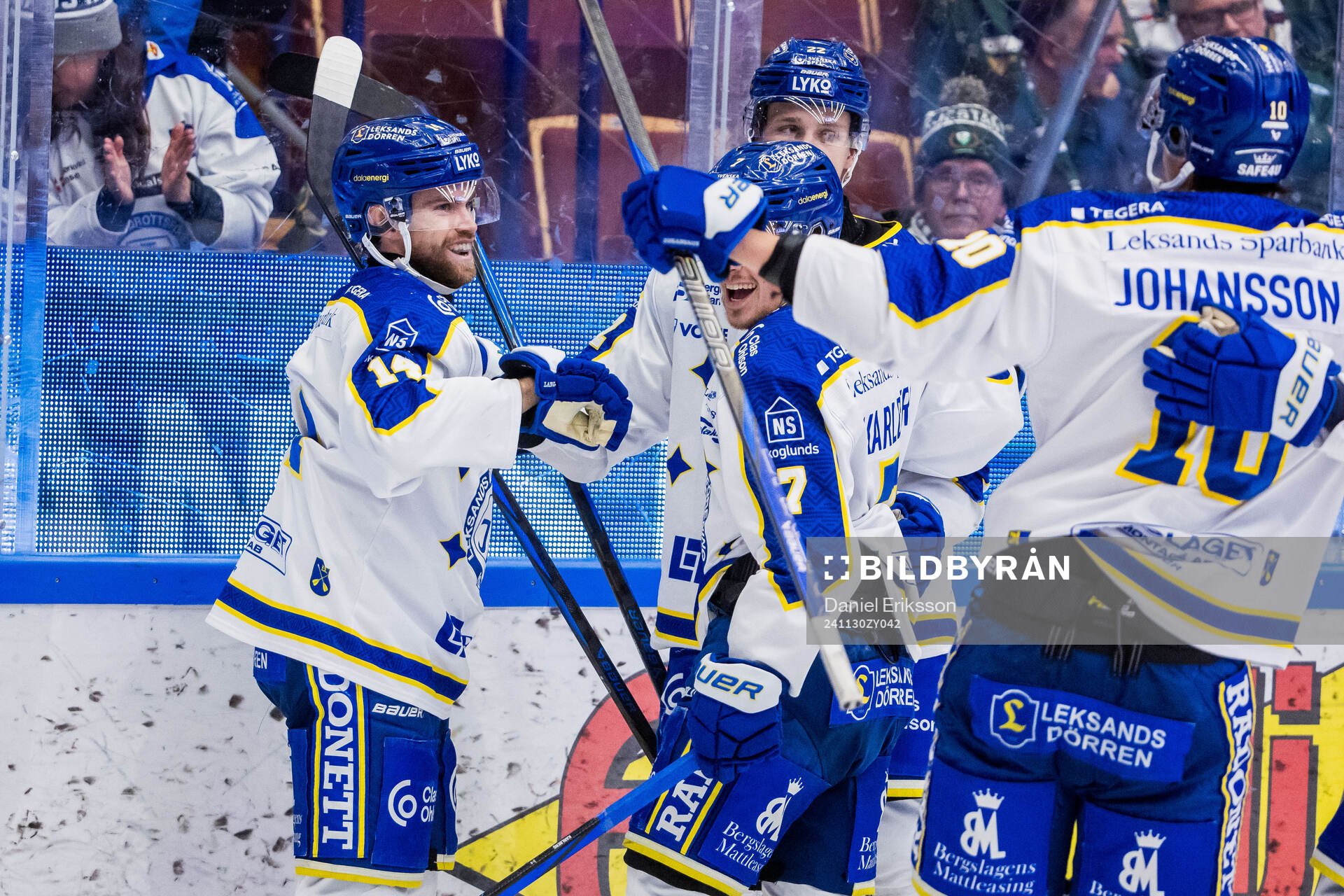 Leksands Oskar Lang jublar