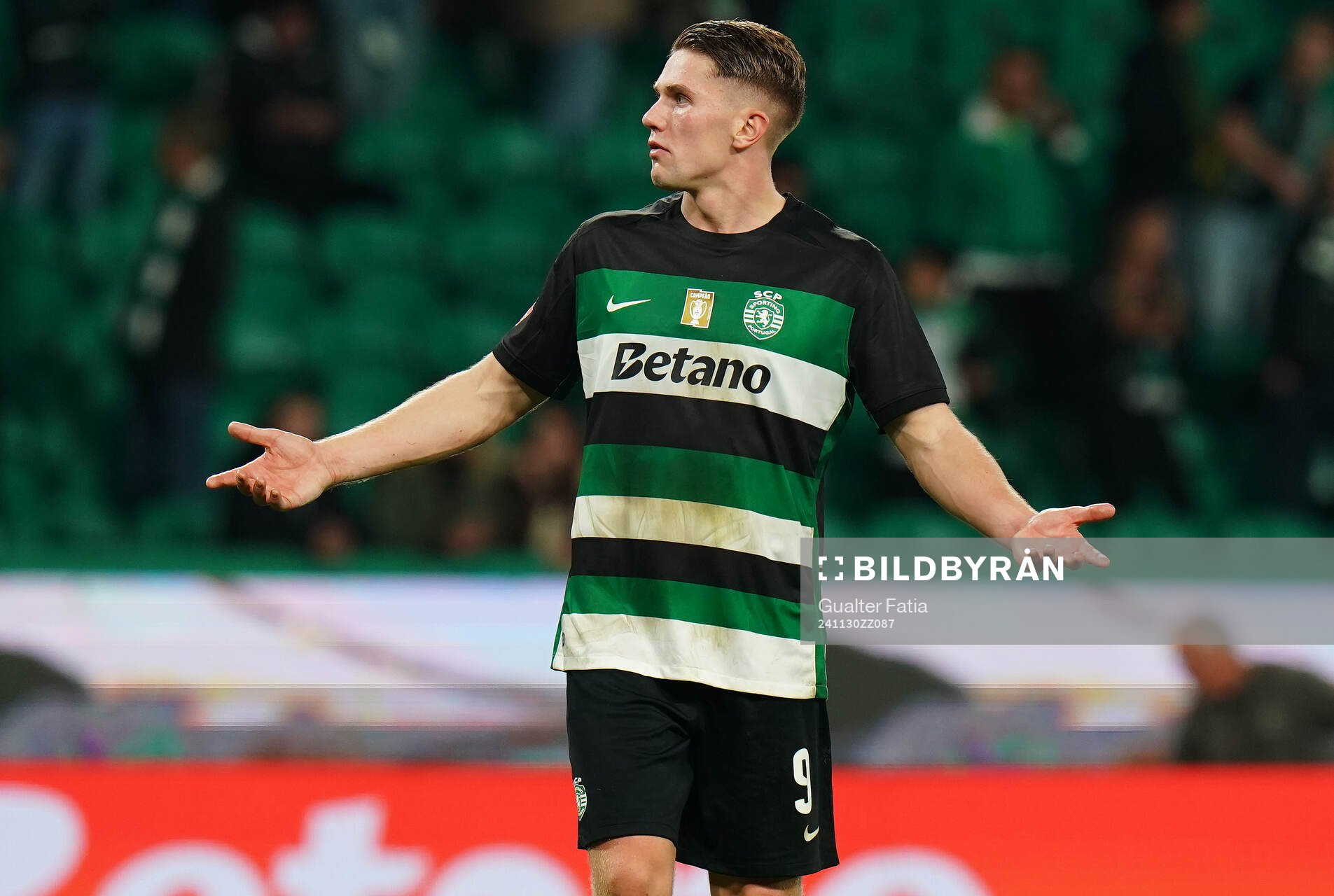 Viktor Gyokeres of Sporting CP at the end of the Liga