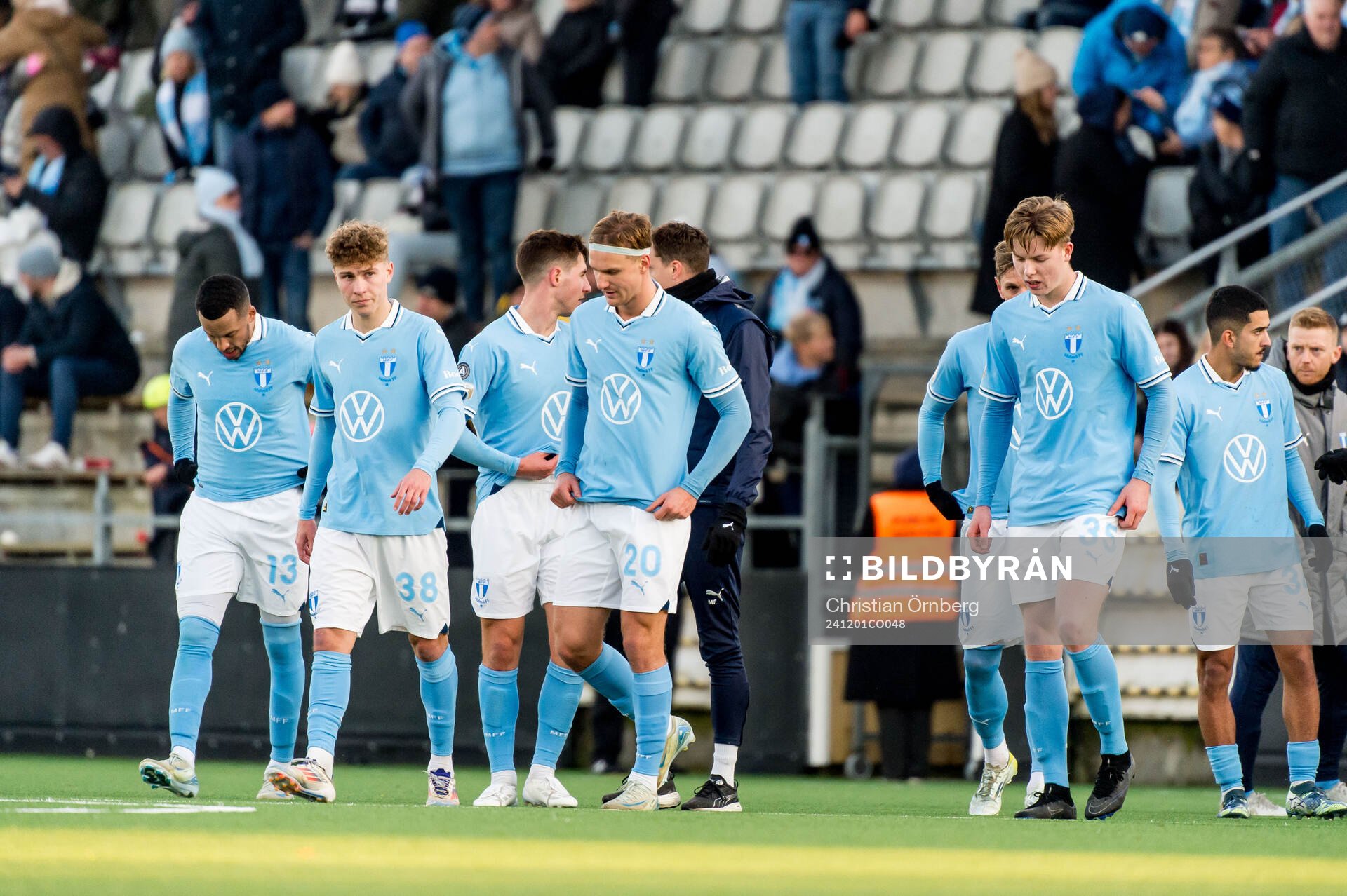 Malmö FFs Martin Olsson, Hugo Bolin, Erik Botheim och Nils