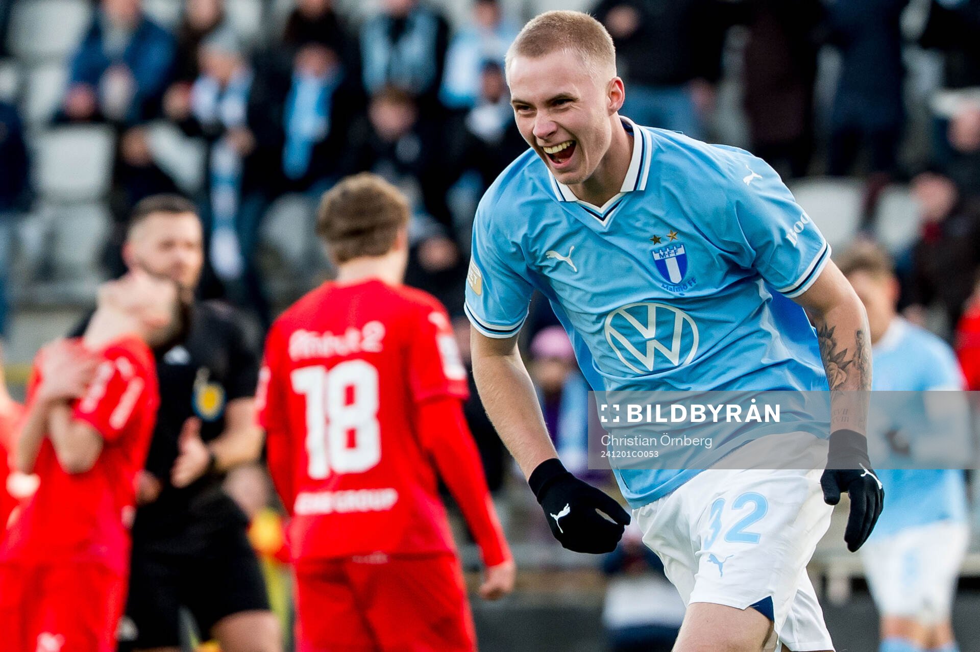 Malmö FFs Daniel Gudjohnsen jublar