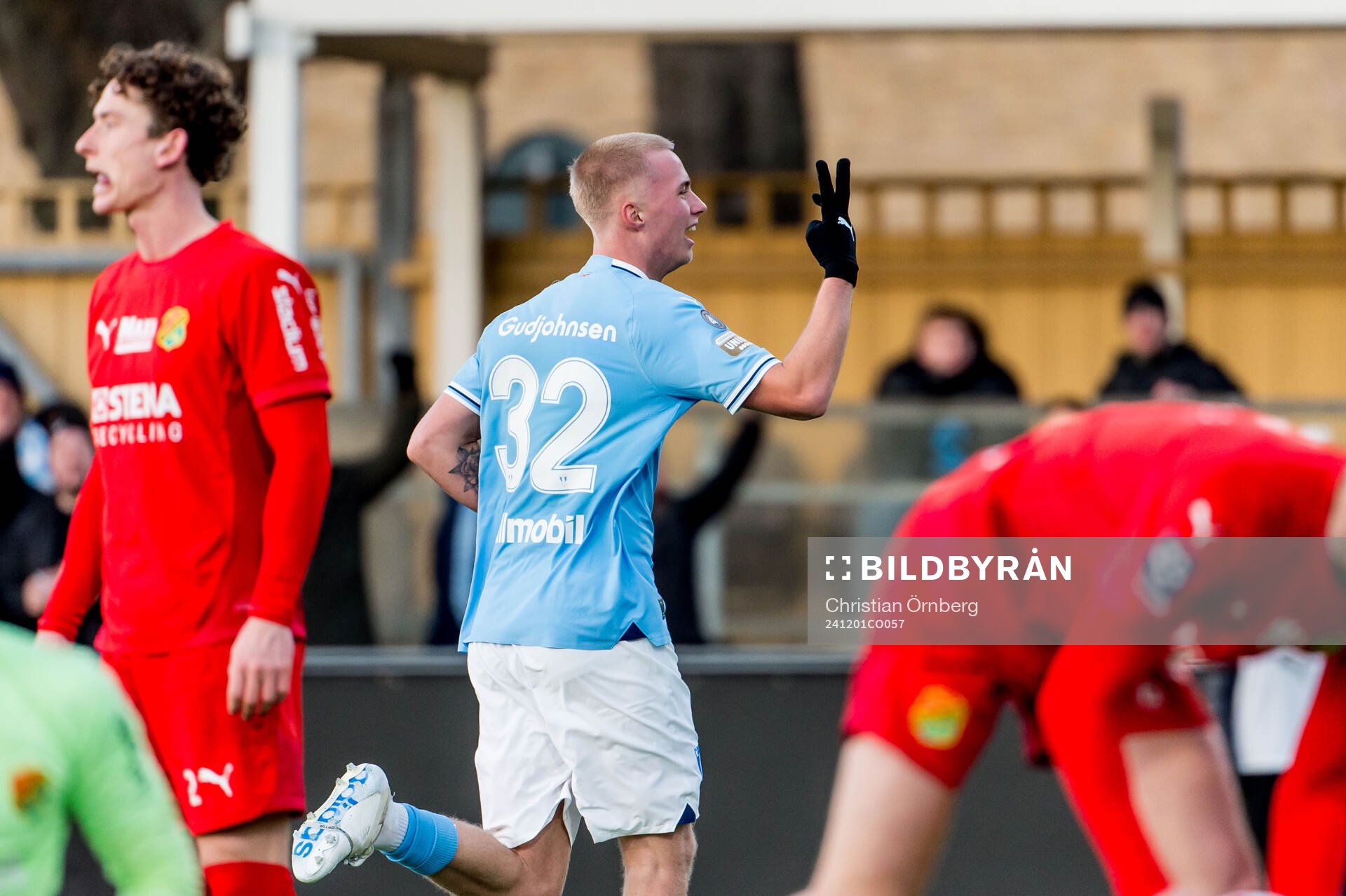 Malmö FFs Daniel Gudjohnsen jublar