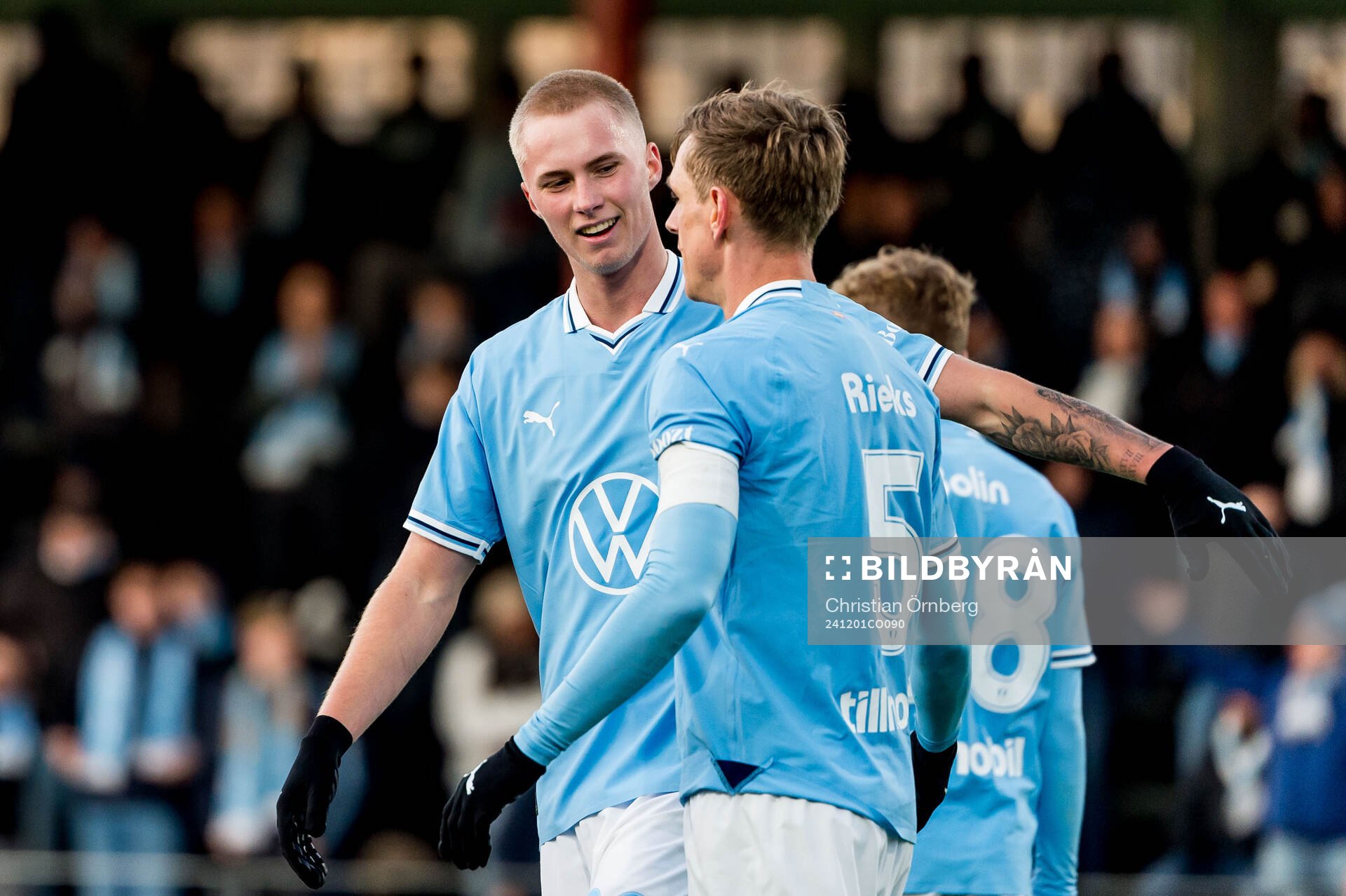 Malmö FFs Daniel Gudjohnsen och Søren Rieks jublar